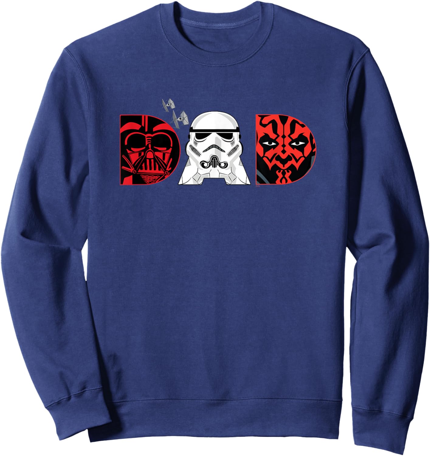 Star Wars Darth Vader Darth Maul Dad Father’s Day Birthday Sweatshirt - Sweatshirt | Navy