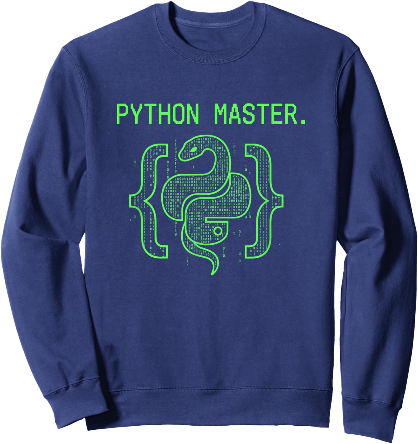 Python Master Computer Coding Programmers Sweatshirt - Sweatshirt | Navy