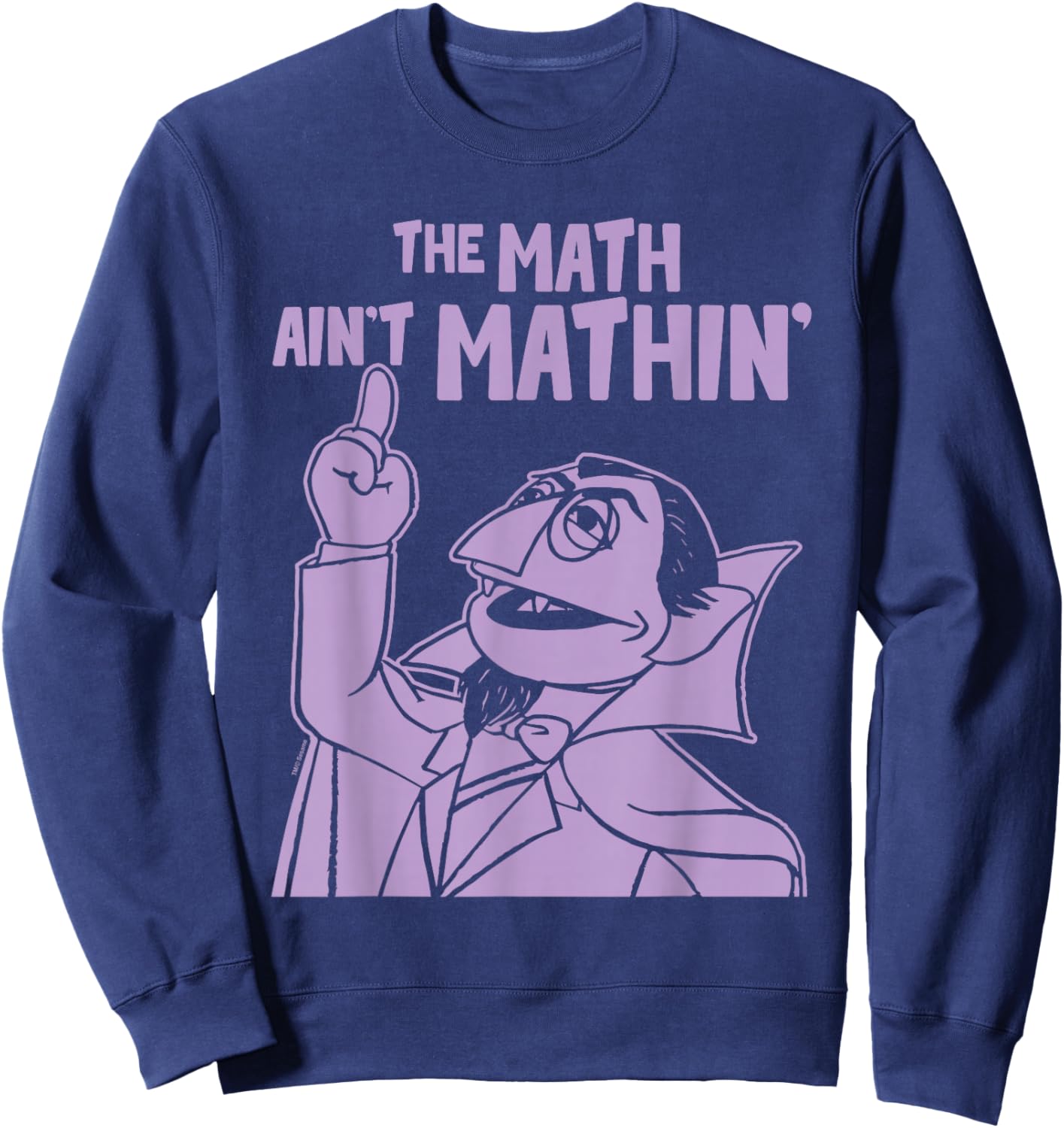 Sesame Street The Count Math Ain't Mathin' Sweatshirt - Sweatshirt | Navy