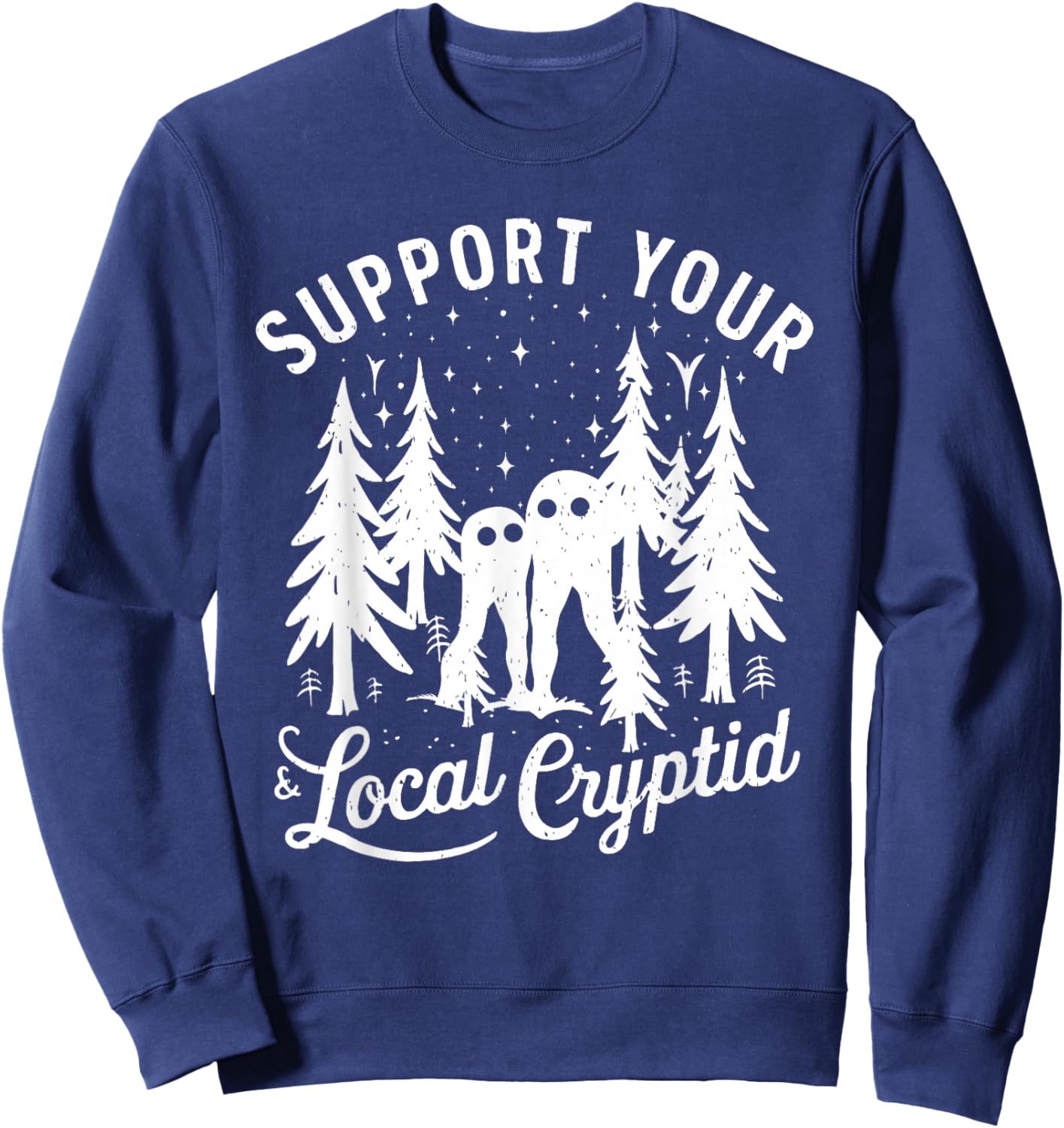 Support Your Local Cryptid Fresno Nightcrawlers Sweatshirt - Sweatshirt | Navy
