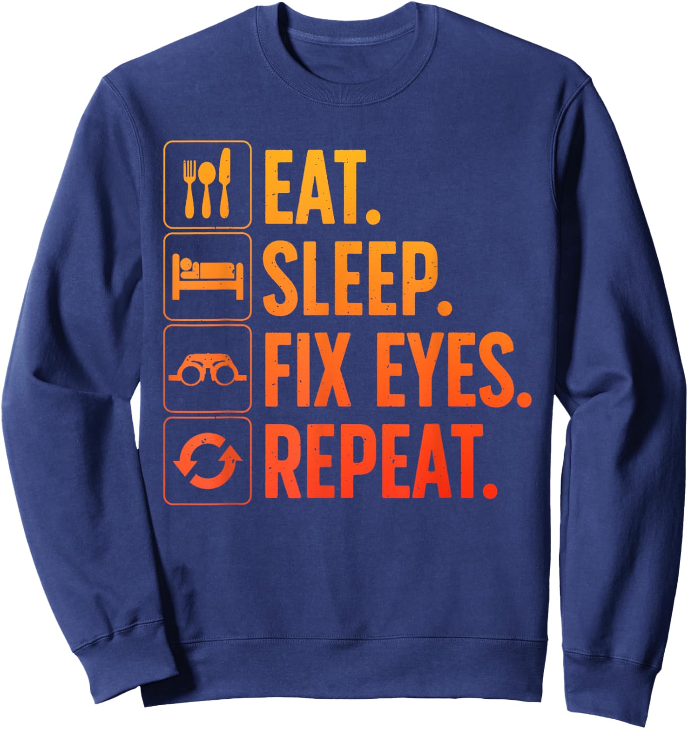 Eye Surgeon Art Women Eye Doctor Ophthalmologist Sweatshirt - Sweatshirt | Navy