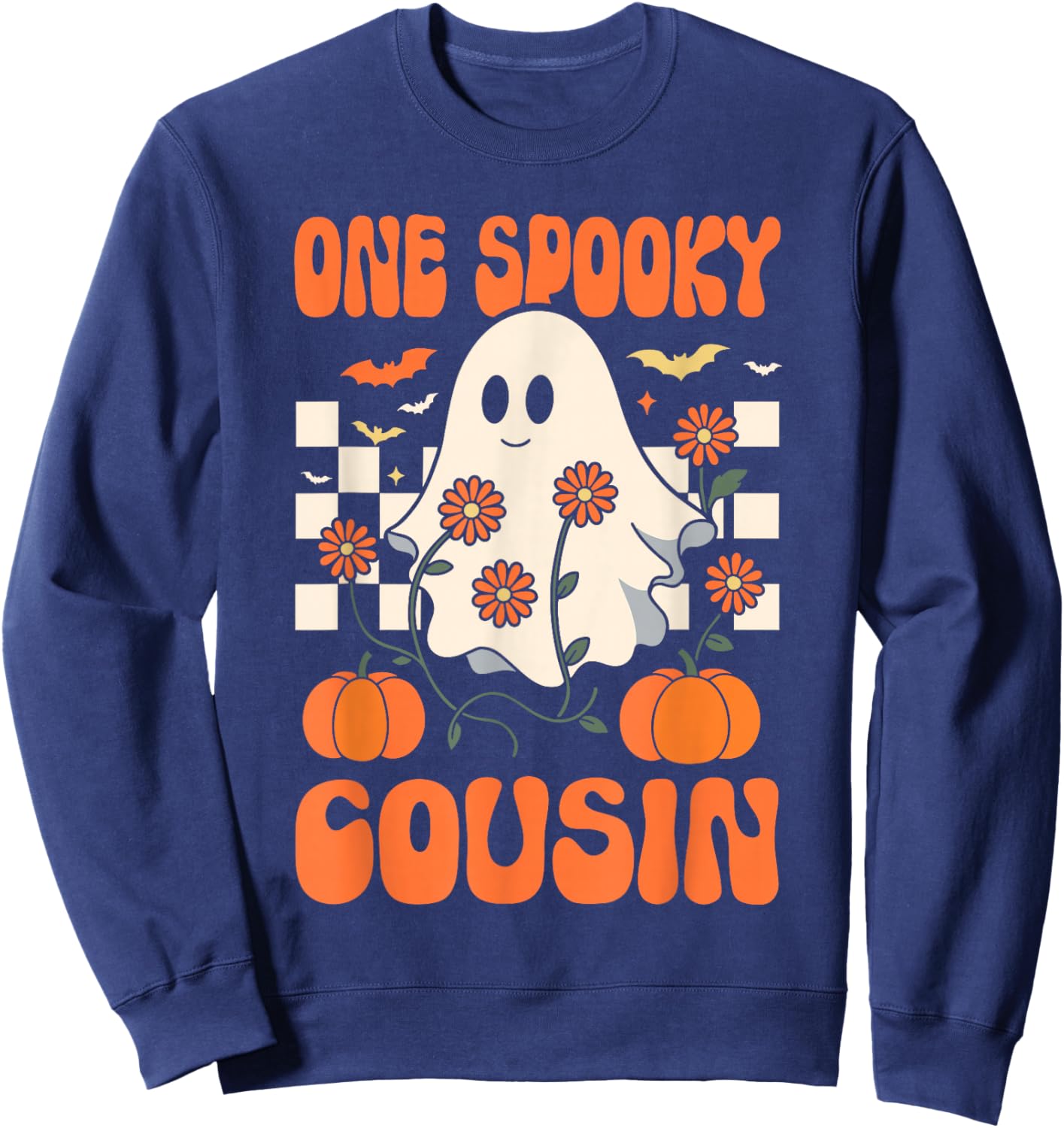 One Spooky Cousin Matching Family Halloween Costumes Sweatshirt - Sweatshirt | Navy