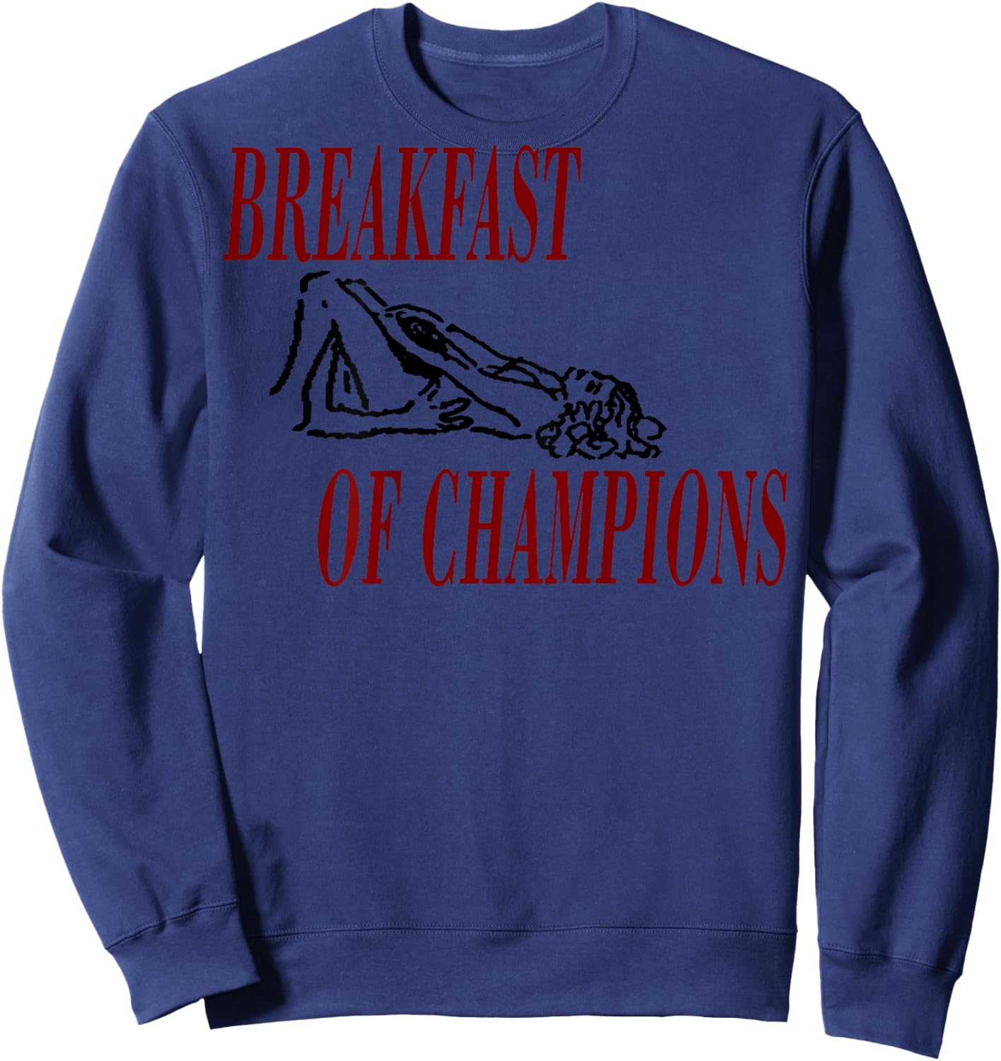 Breakfast of Champions Official Sweatshirt - Sweatshirt | Navy