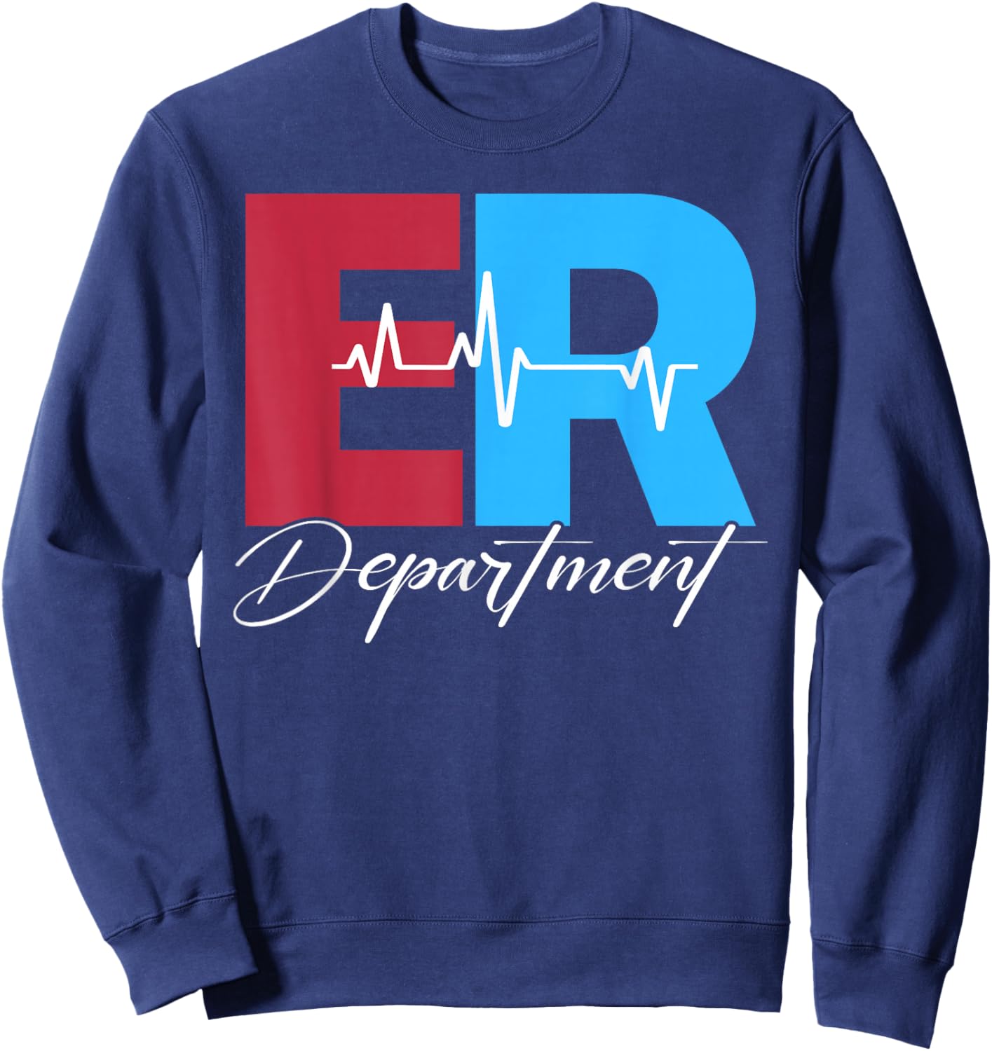 Emergency Department Emergency Room Healthcare Nursing Nurse Sweatshirt - Sweatshirt | Navy