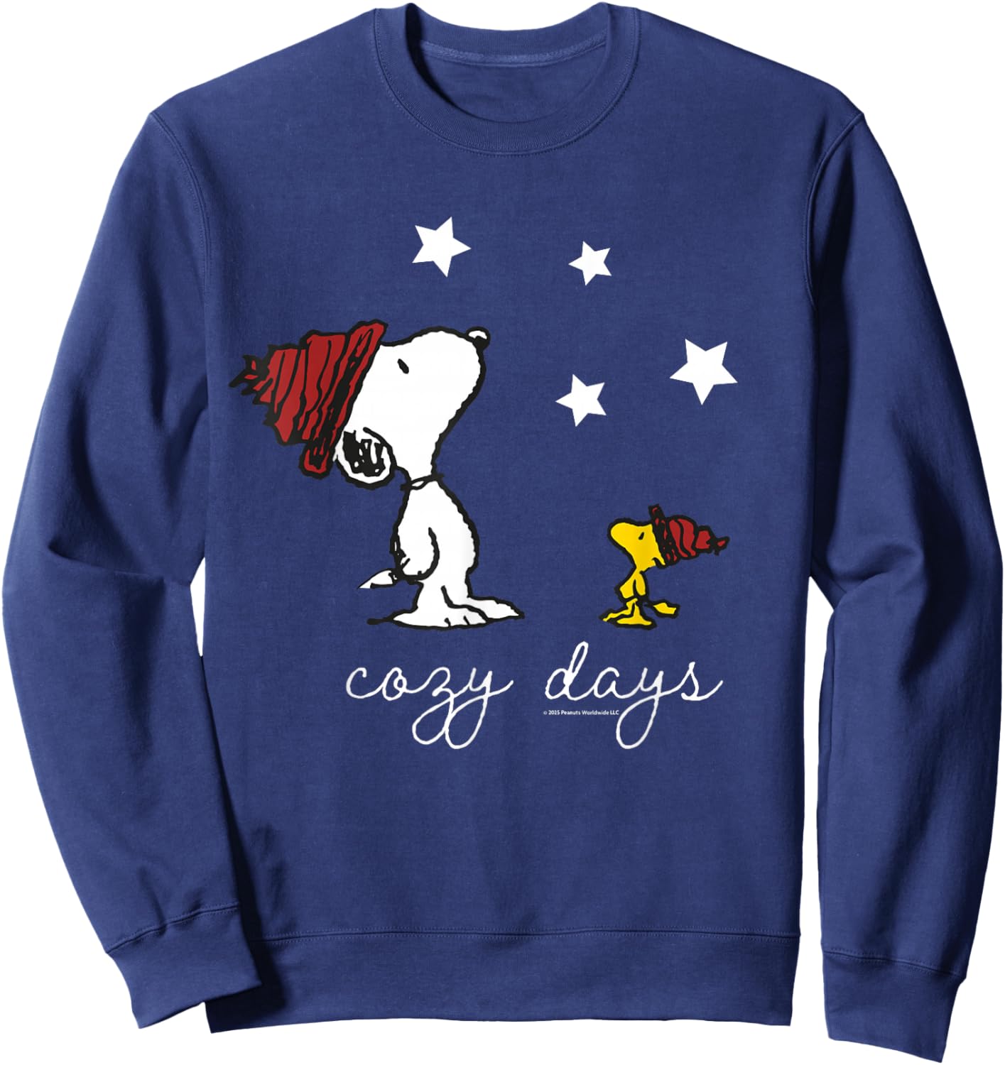 Peanuts - Snoopy Woodstock Cosy Days Winter Sweatshirt - Sweatshirt | Navy
