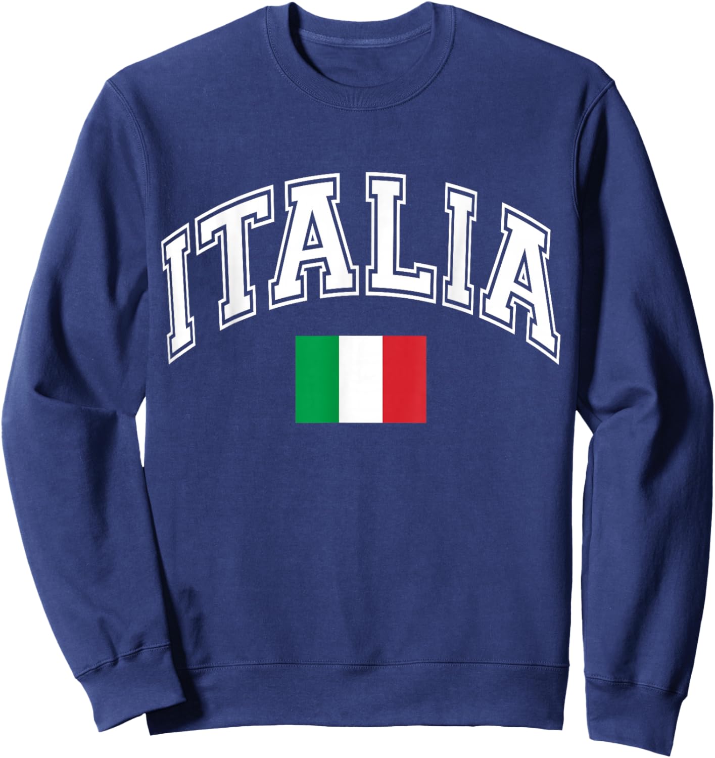 Italy Italian Flag Italia Sweatshirt - Sweatshirt | Navy