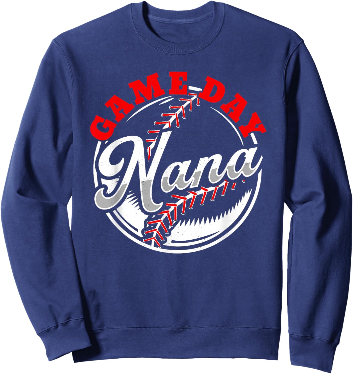 Game Day Nana Proud Baseball Parent Summer Sports League Women Sweatshirt - Sweatshirt | Navy