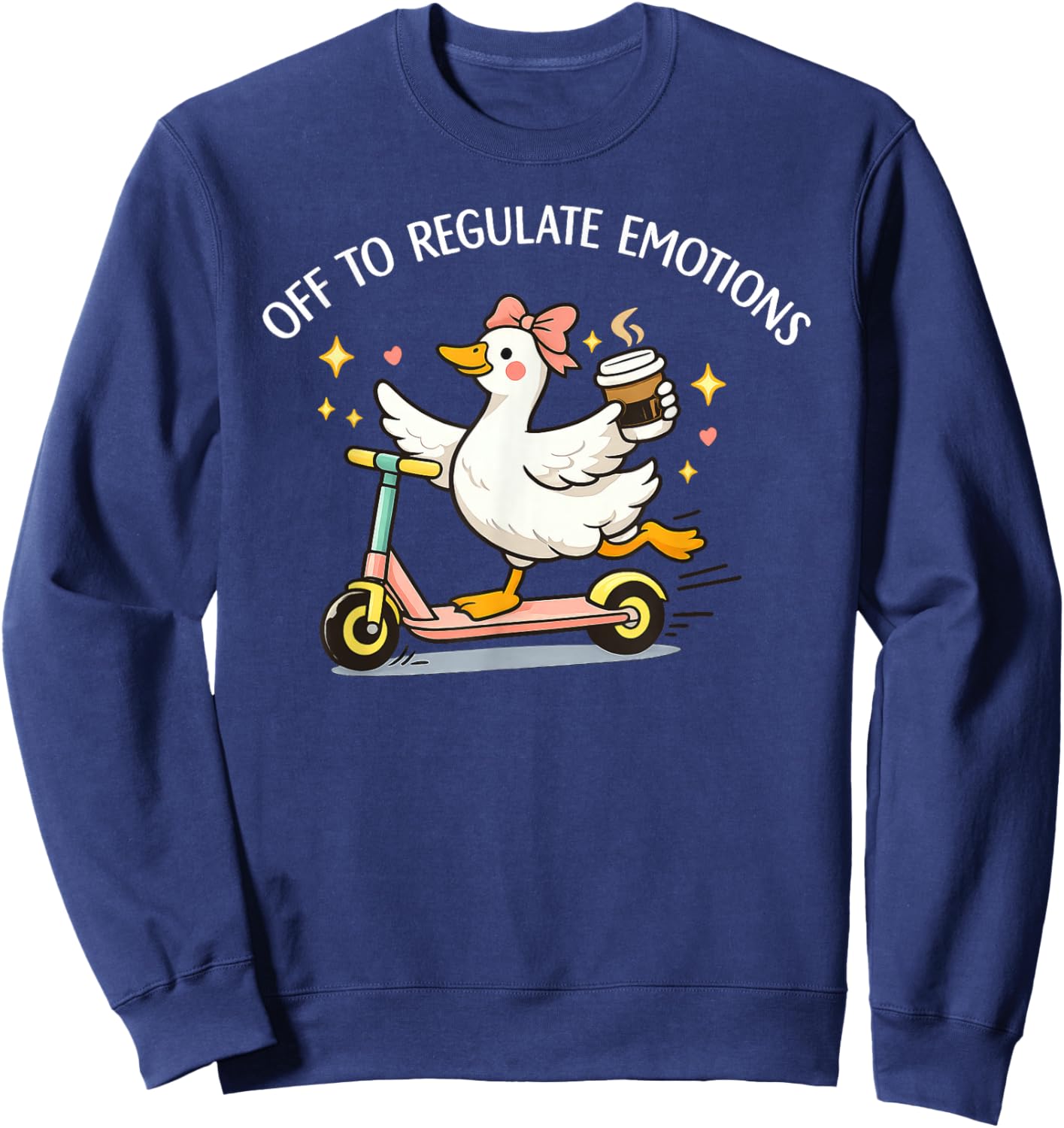 Off to Regulate Emotions Silly Goose Sweatshirt - Sweatshirt | Navy