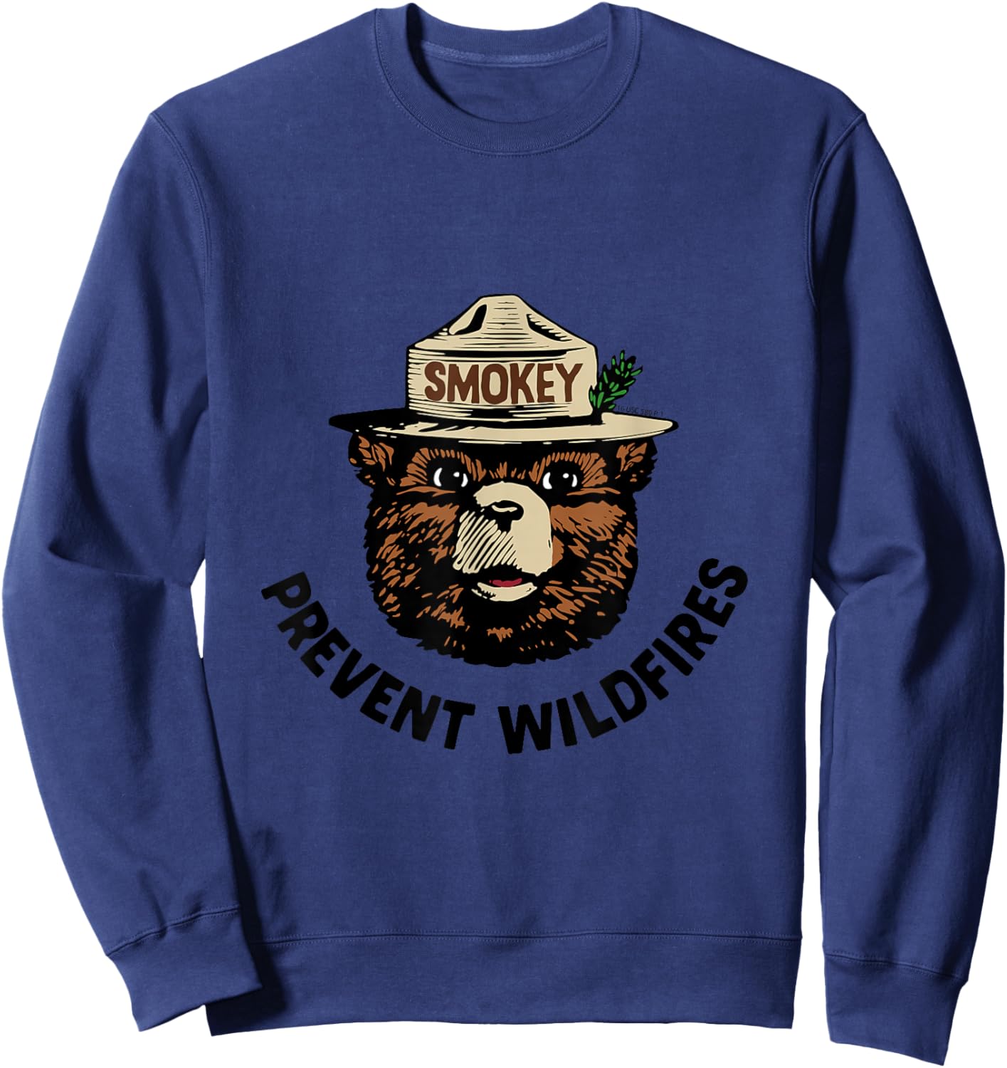 Produit sous Licence Officielle Smokey Bear Sweatshirt - Sweatshirt | Navy