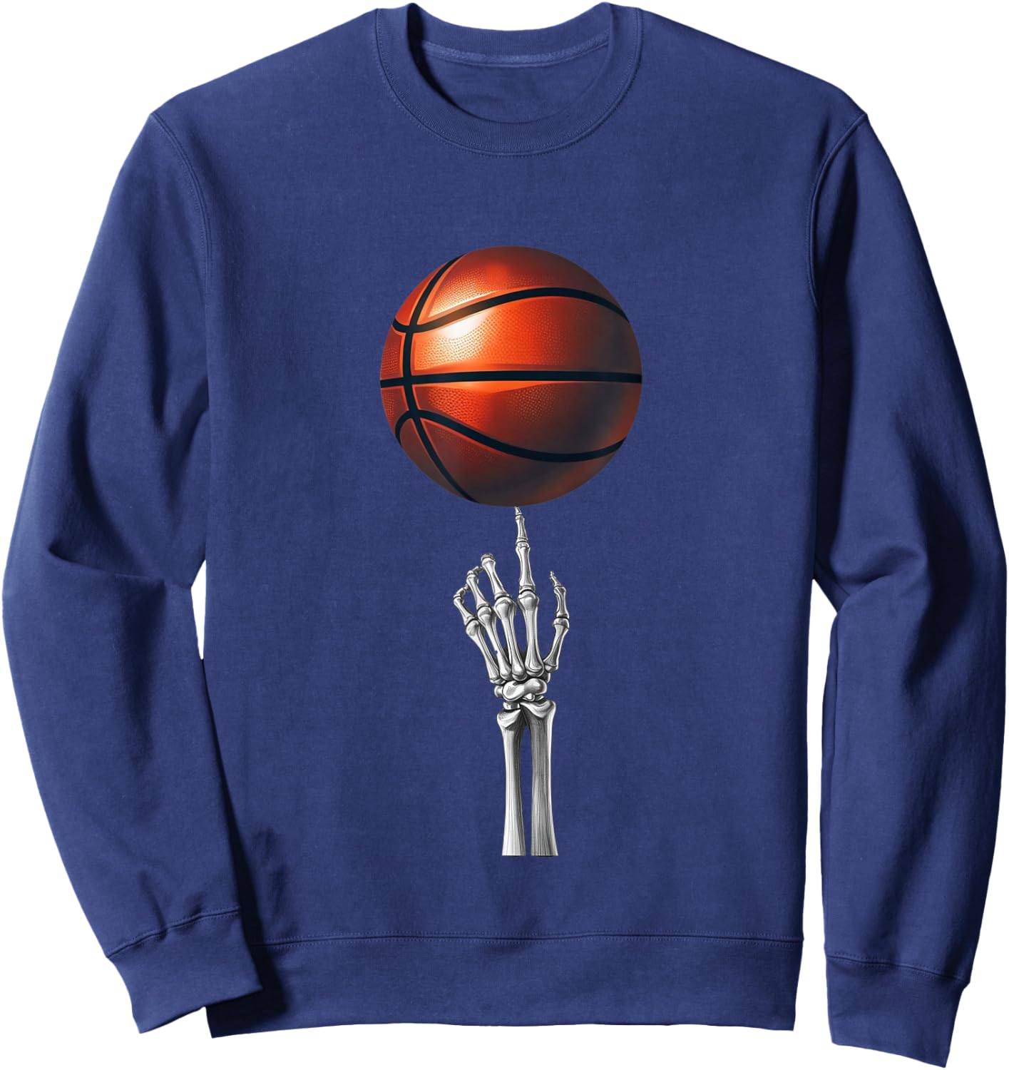 Hand Skeleton Basketball Sweatshirt - Sweatshirt | Navy