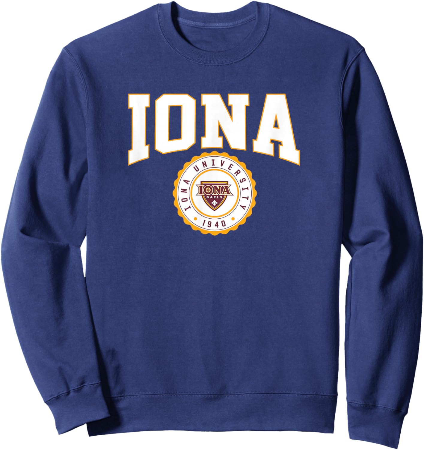 Iona University Gaels Collegiate Seal Sweatshirt - Sweatshirt | Navy