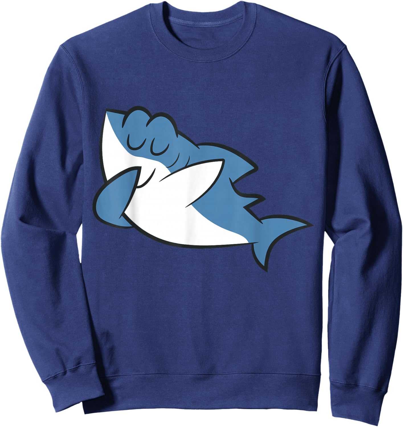 Dabbing Shark Sweatshirt - Sweatshirt | Navy