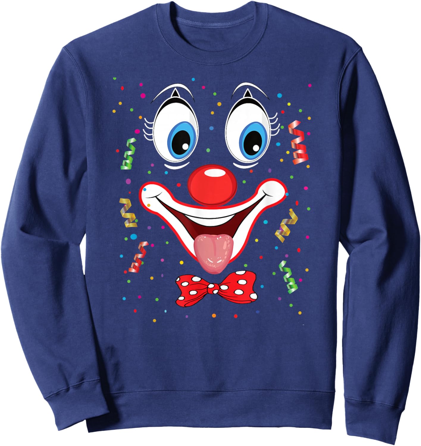 Clown Carnival Costume Clown Costume Clown Fancy Dress Sweatshirt - Sweatshirt | Navy