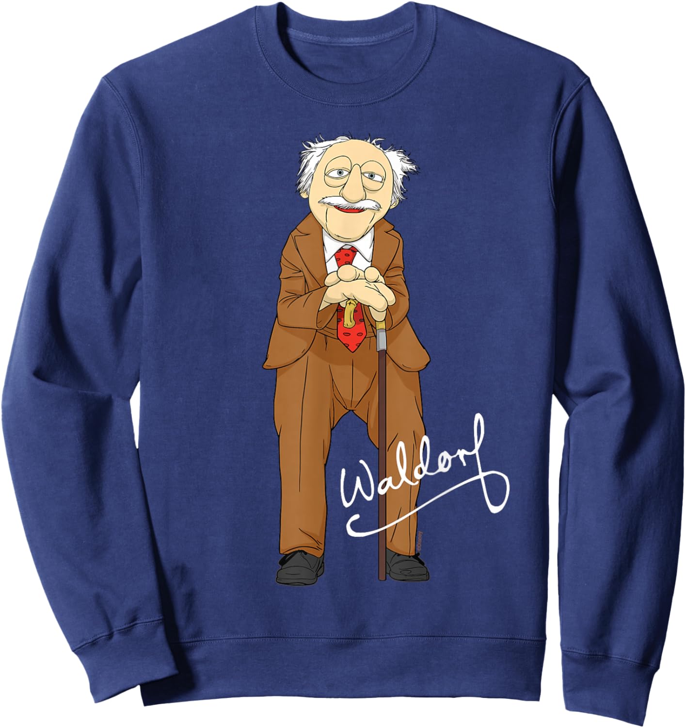 Disney The Muppets Waldorf Big Pose Sweatshirt - Sweatshirt | Navy