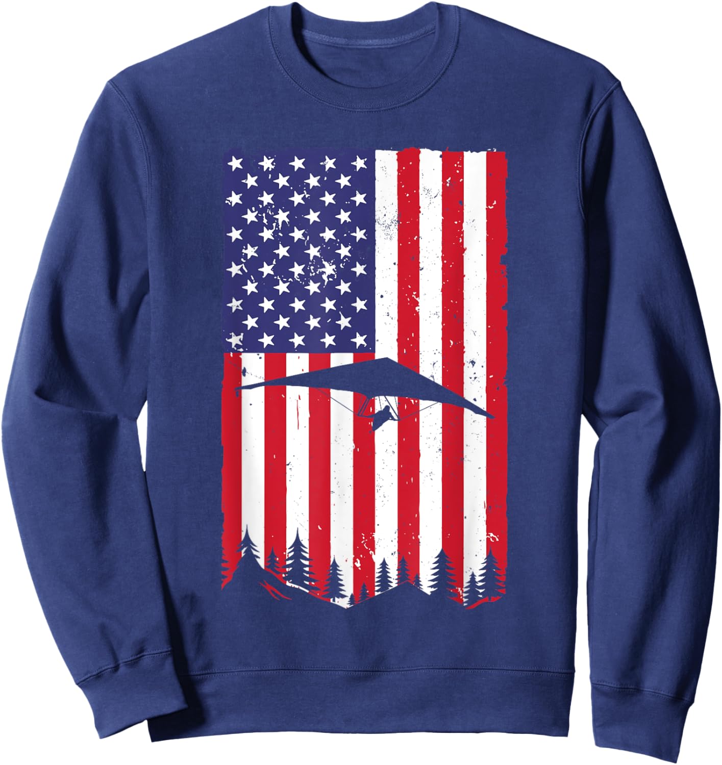 Cool Hang Glider Art Women Hang Gliding Lover Sweatshirt - Sweatshirt | Navy