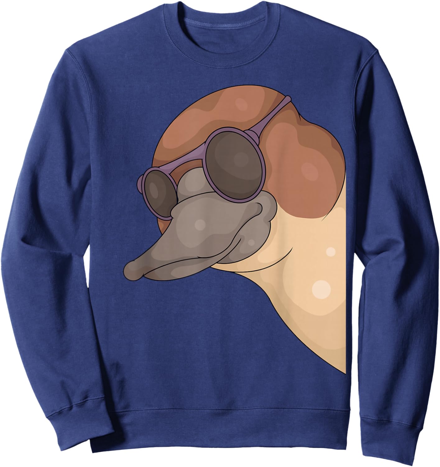 Cooles Schnabeltier mit Sonnenbrille Kinder Schnabeltier Sweatshirt - Sweatshirt | Navy