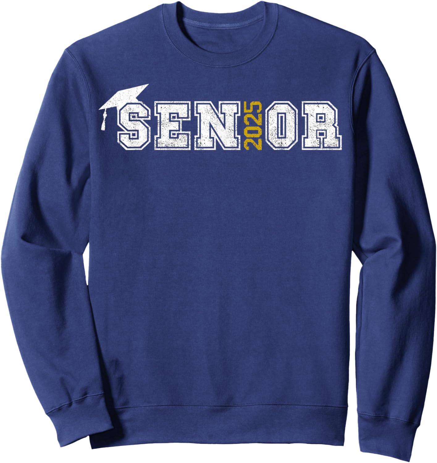 Senior Class of 2025 Graduation Graduate School 2025 Vintage Sweatshirt - Sweatshirt | Navy