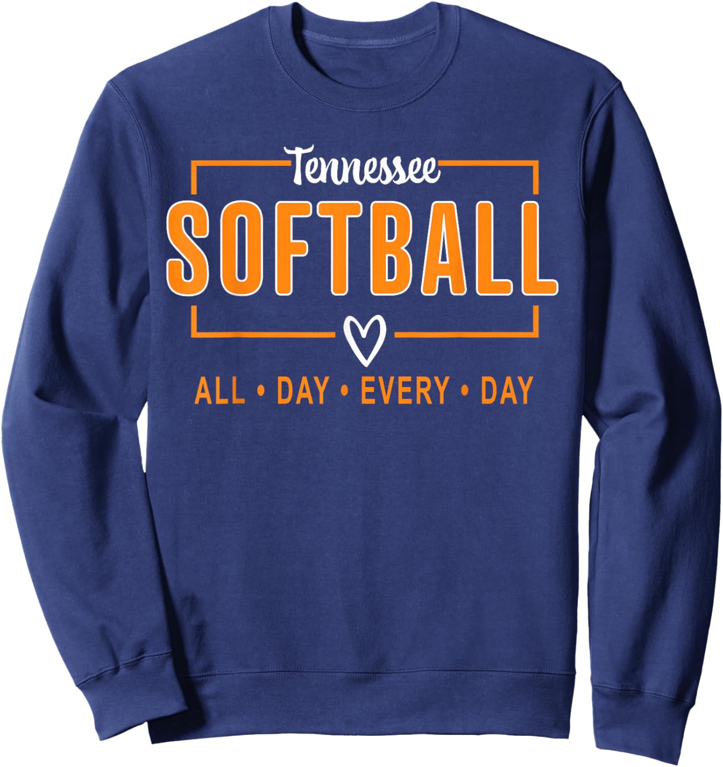 Tennessee Softball Vintage Kids Team Retro Softball Fan Sweatshirt - Sweatshirt | Navy