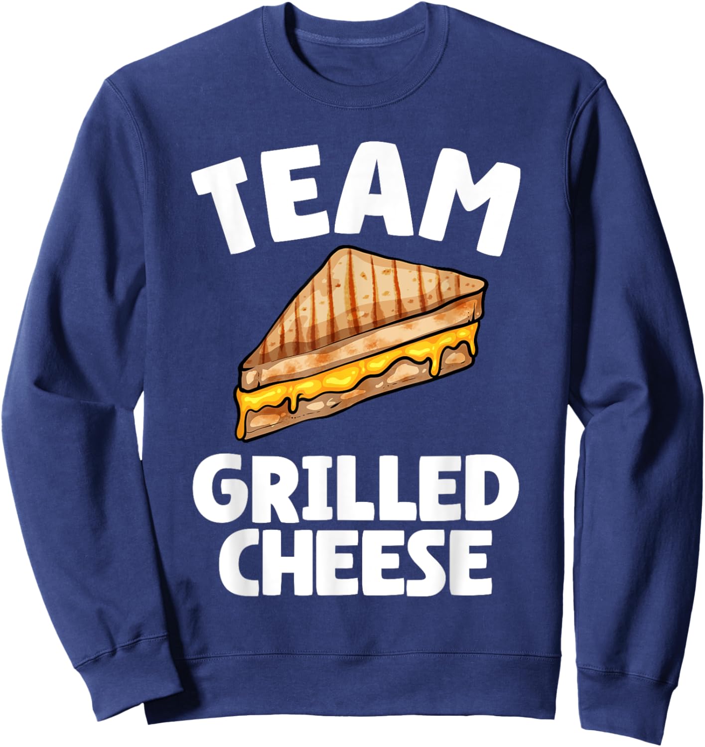 Grilled Cheese Design Women Grilled Cheese Sandwich Sweatshirt - Sweatshirt | Navy