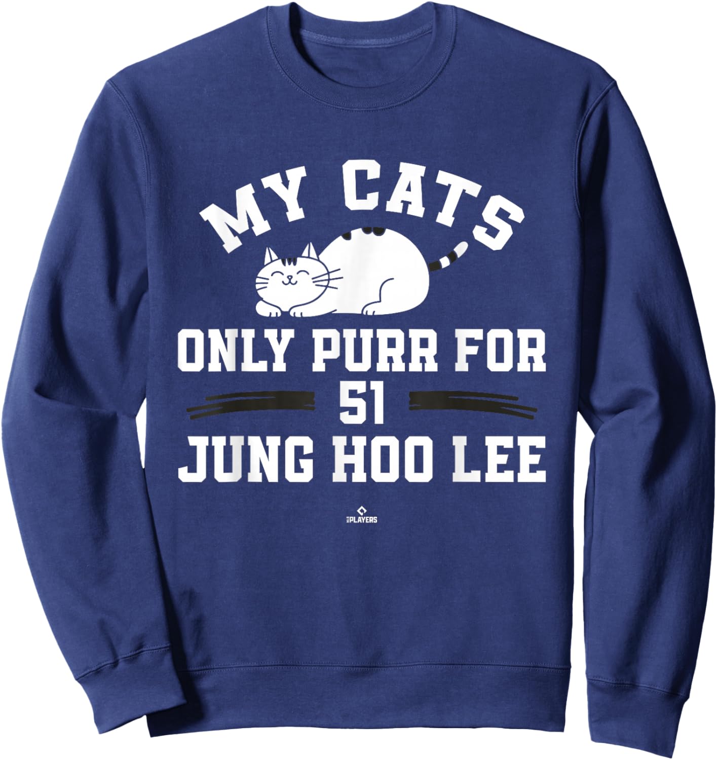 Cat Lovers for Jung Hoo Lee San Francisco Baseball MLBPA Sweatshirt - Sweatshirt | Navy