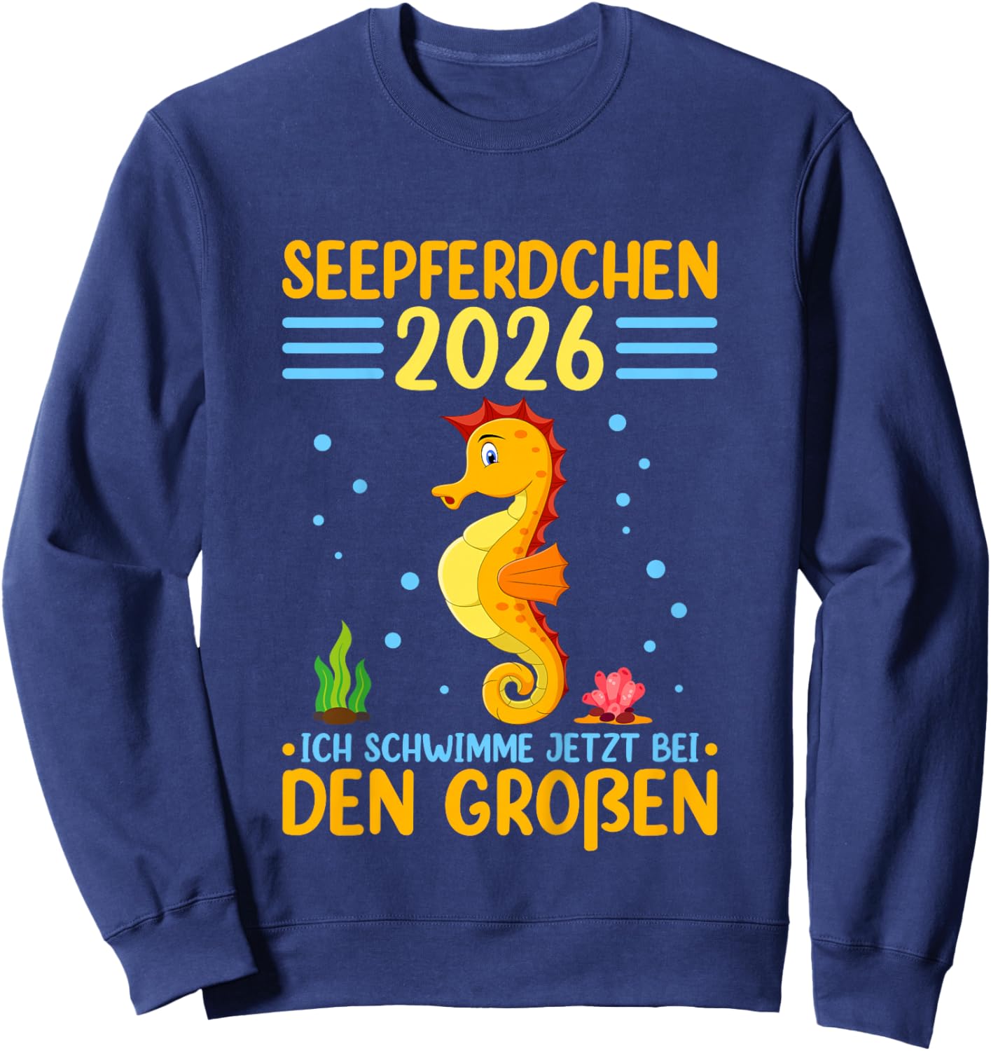 Seahorse 2026 Early Swimmer Badge Sweatshirt - Sweatshirt | Navy