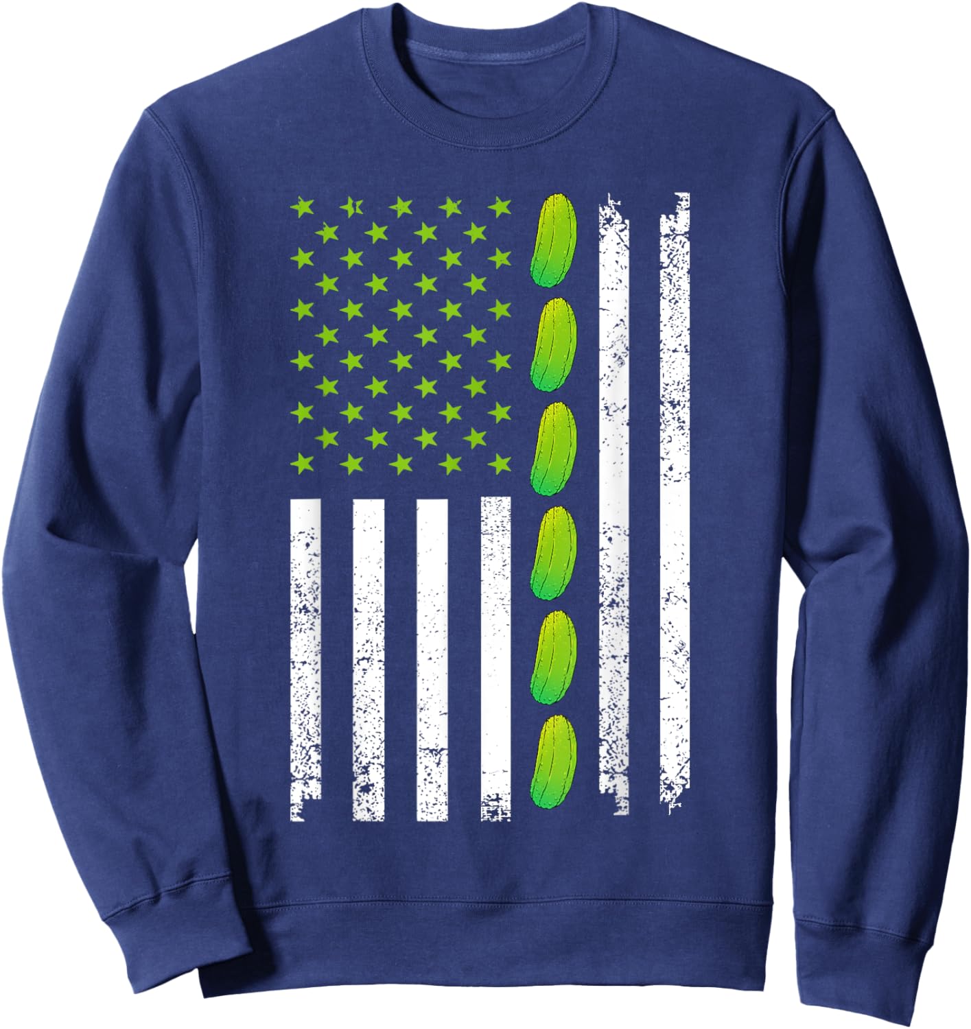 Cool Pickle Art Women Kids Gag Dill Pickle Costume Sweatshirt - Sweatshirt | Navy