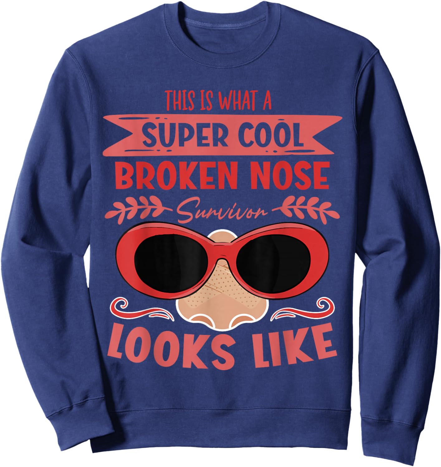 Broken Nose Survivor Sweatshirt - Sweatshirt | Navy