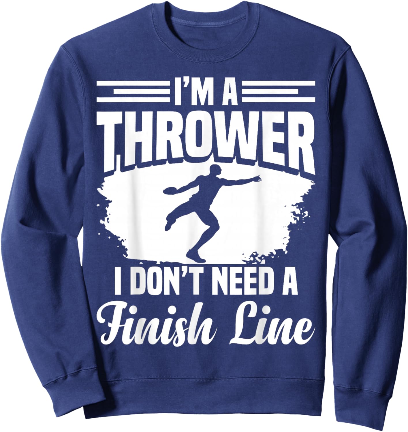 Track & Field Discuses Discus Athlete Discus Thrower Sweatshirt - Sweatshirt | Navy