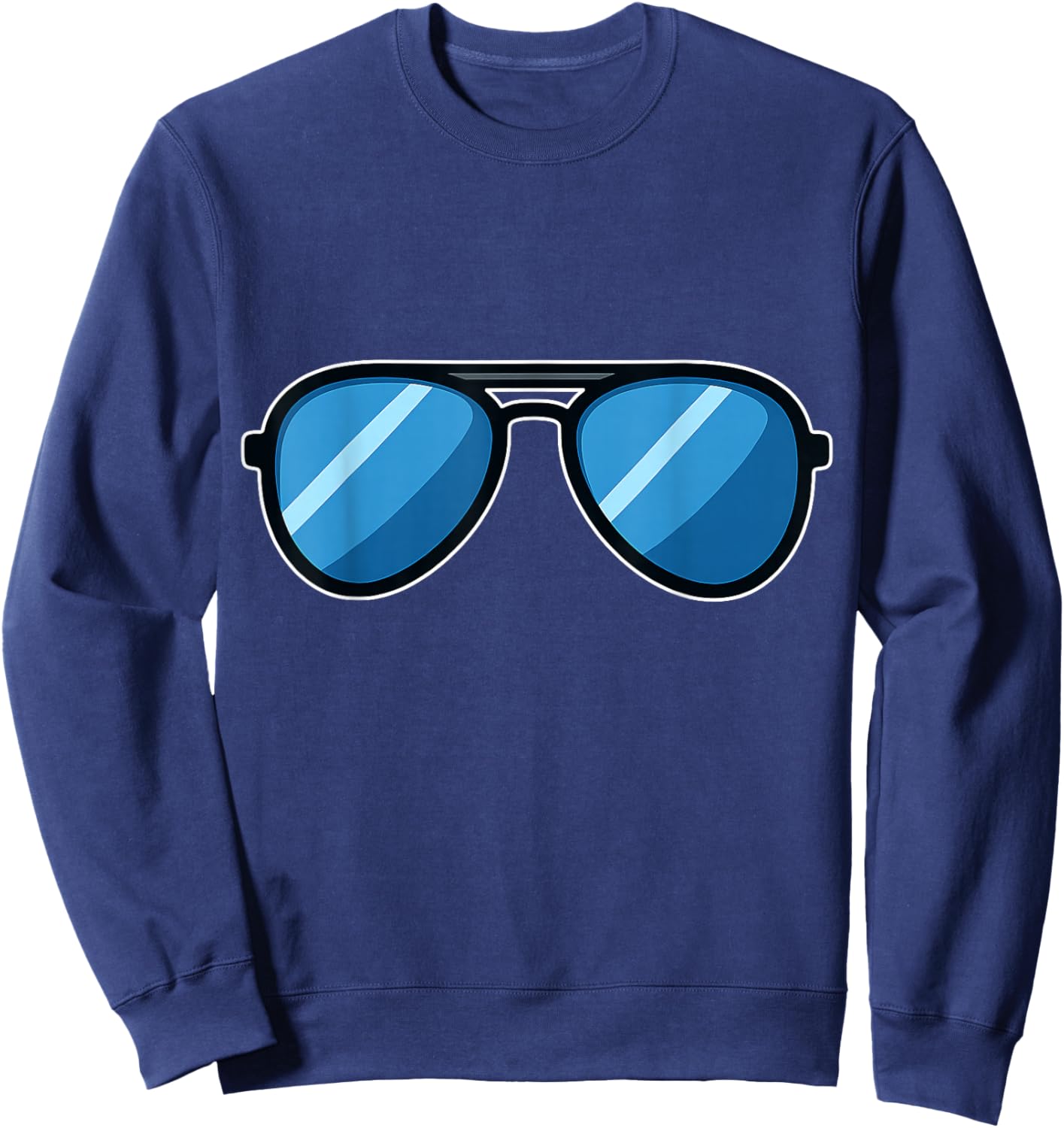 Glasses Macron Funny Humor Politics Sweatshirt - Sweatshirt | Navy