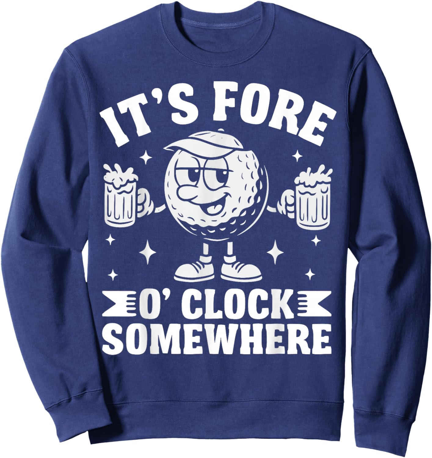 It's Fore O'clock Somewhere Sweatshirt - Sweatshirt | Navy