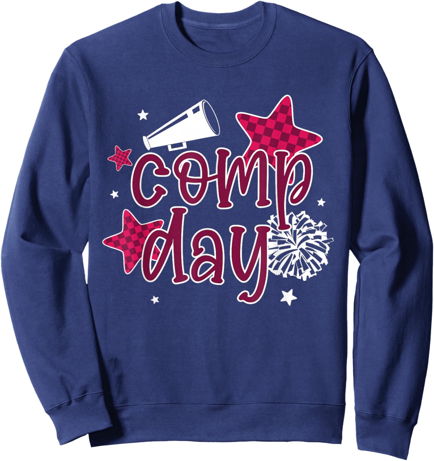 Cheer Comp Day Cheerleading Competition Day Cheerleader Sweatshirt - Sweatshirt | Navy