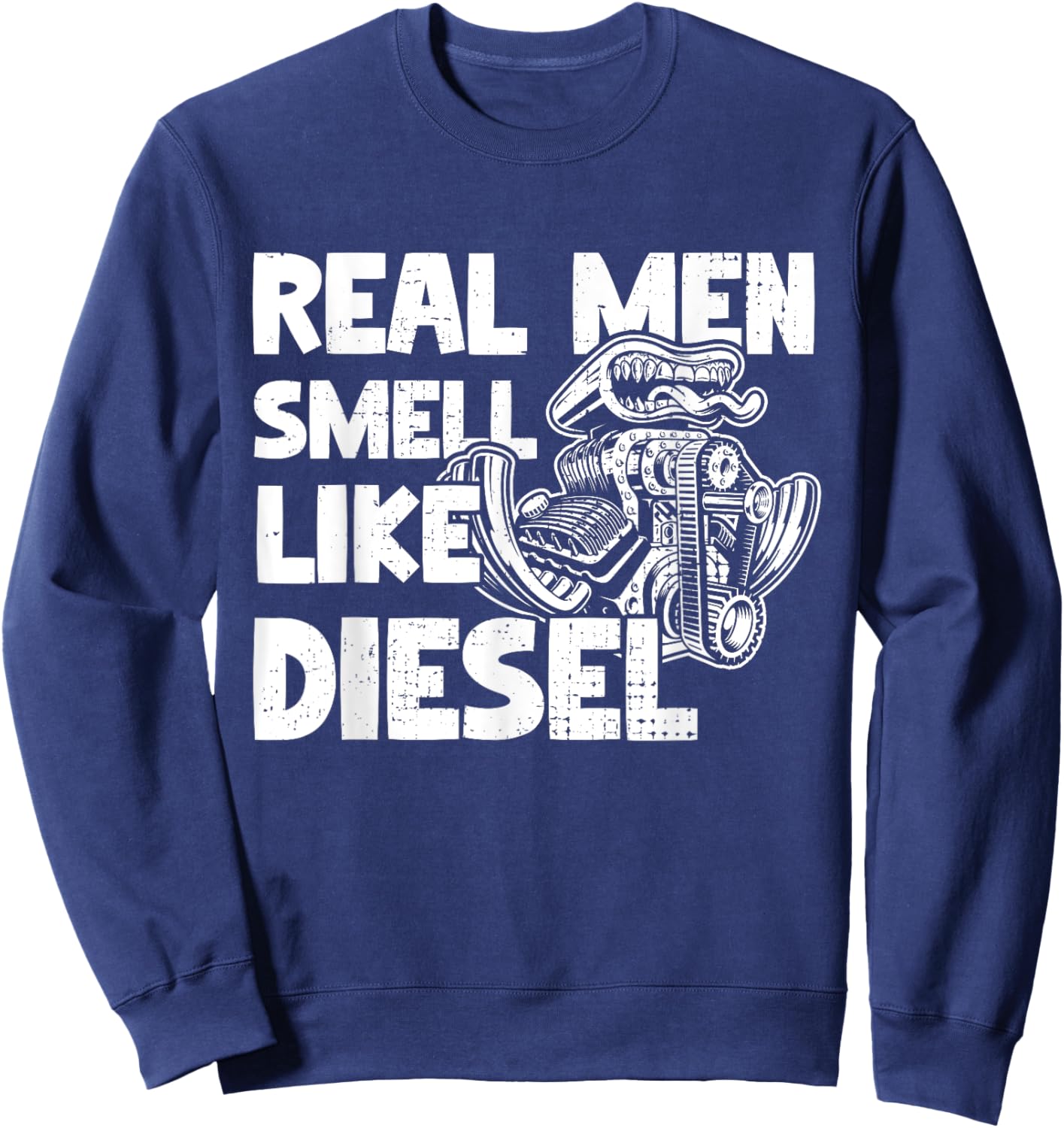 Awesome Diesel Gifts Like A Regular Mechanic Apparel Sweatshirt - Sweatshirt | Navy