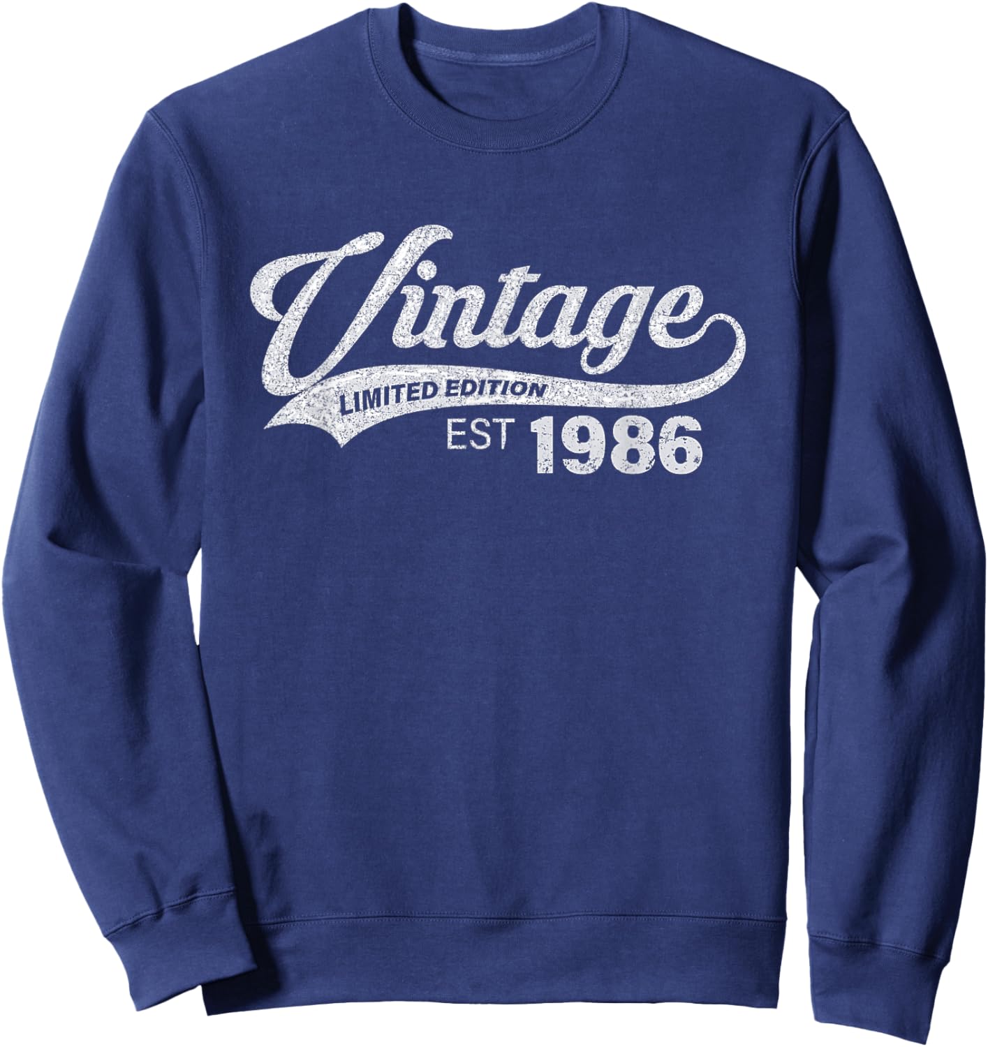 Vintage 1986 Cool 40 Years Old Bday Men Women 40th Birthday Sweatshirt - Sweatshirt | Navy