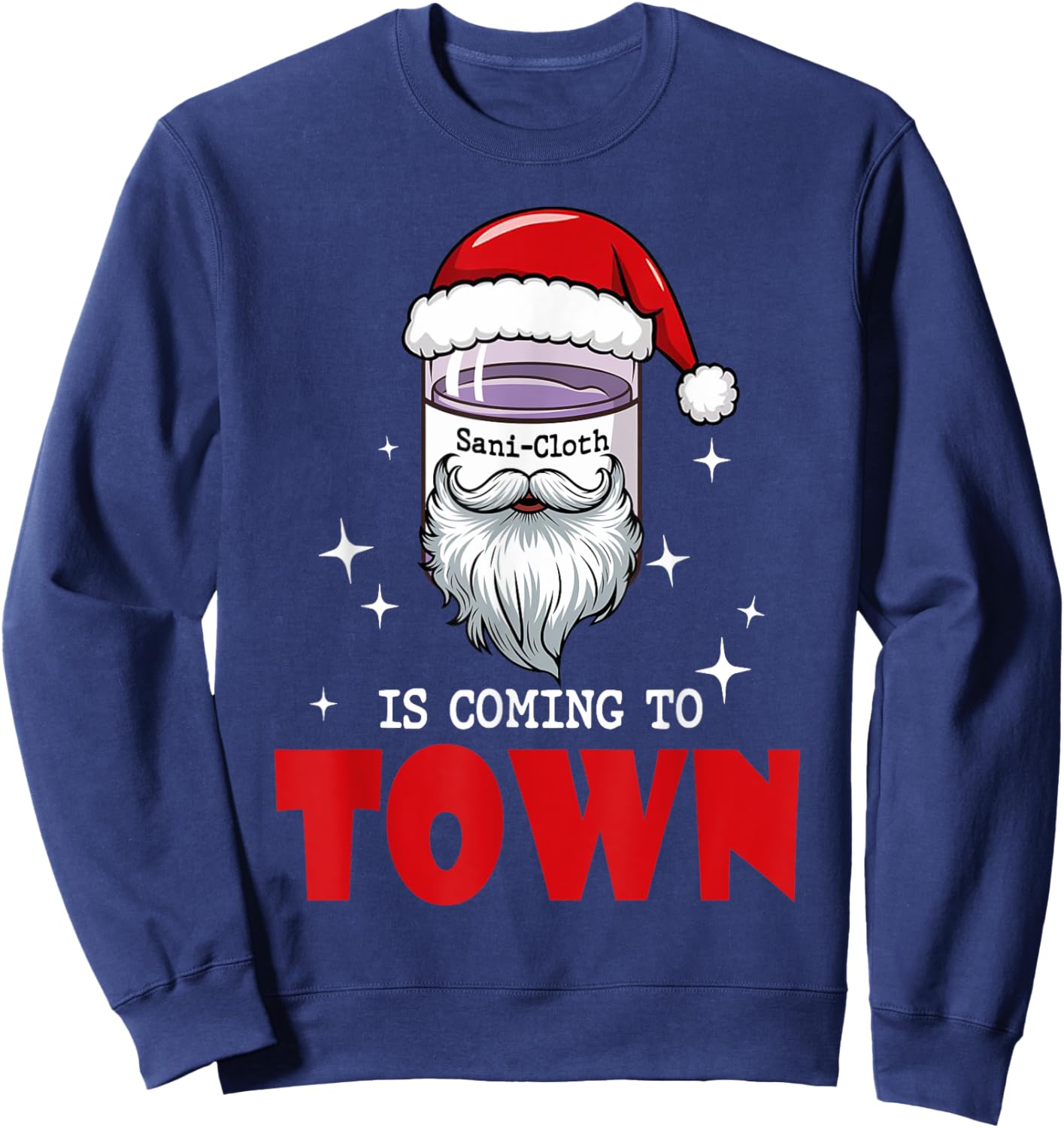 Funny Christmas Nurse Aide Rn Aid Tech Medical Assistant Sweatshirt - Sweatshirt | Navy