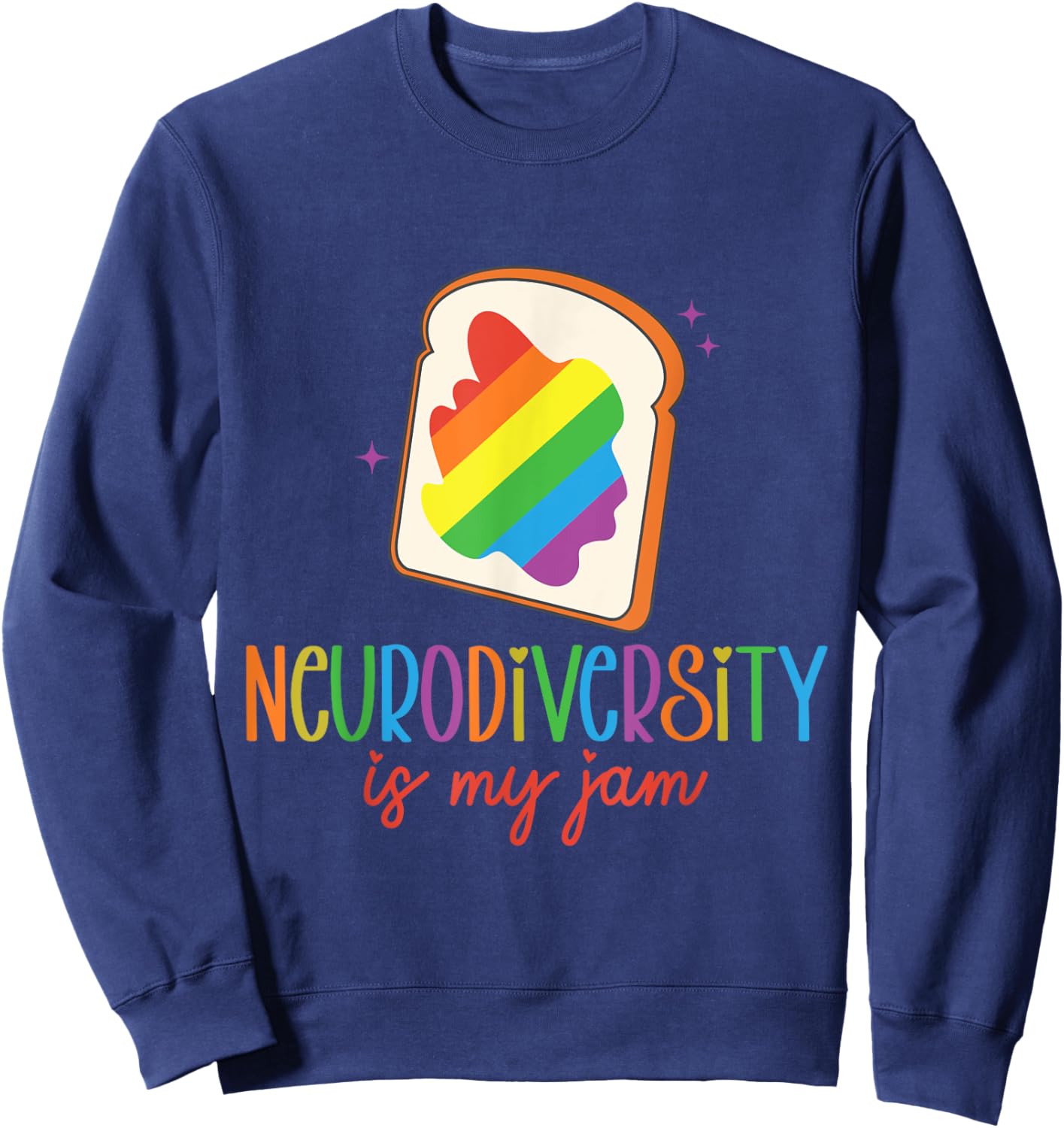 Neurodiversity Is My Jam Autism Awareness Sweatshirt - Sweatshirt | Navy