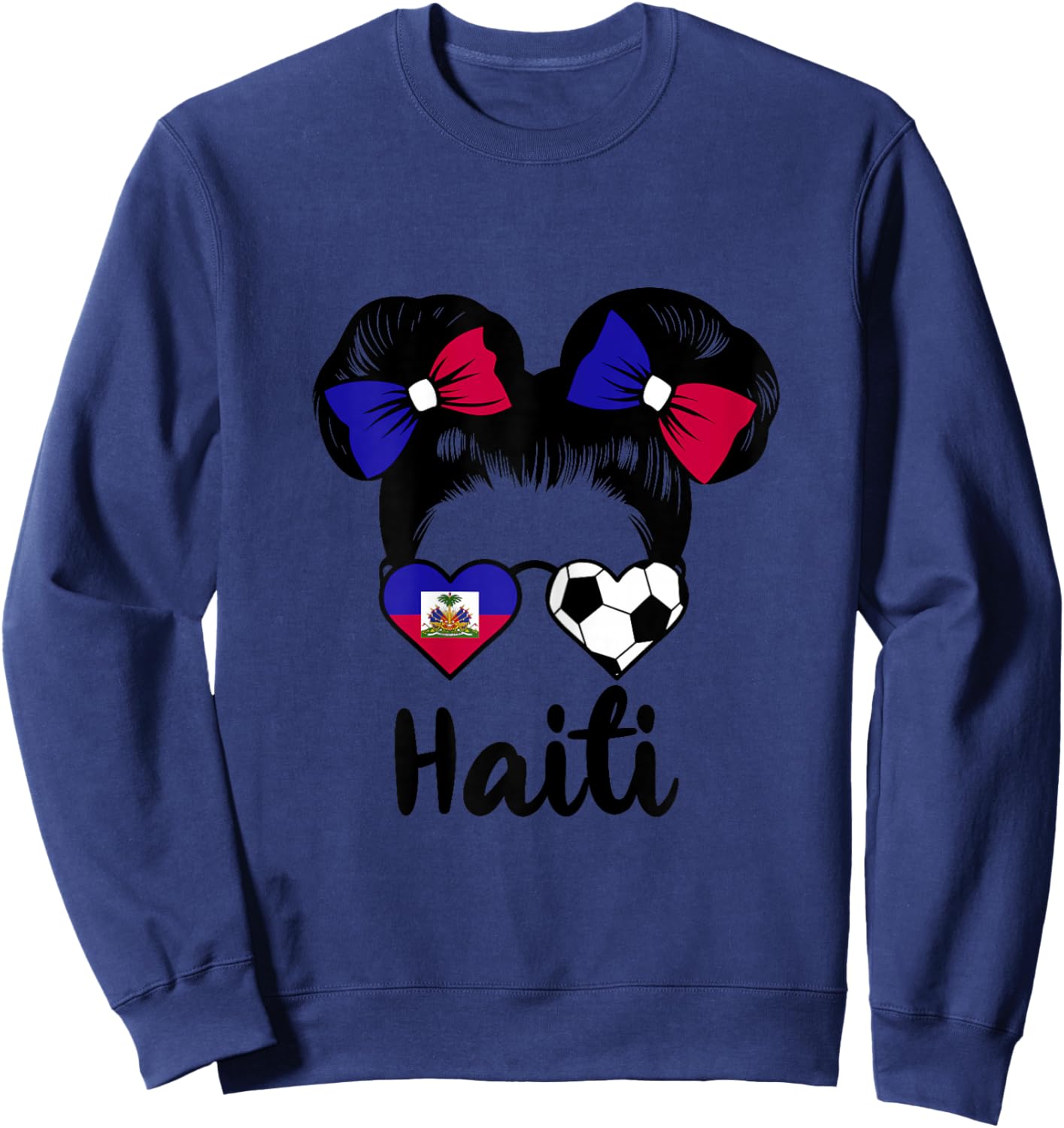 Haiti Drapeau de la Haïti - Ayiti Supporters Haïtiens Sweatshirt - Sweatshirt | Navy