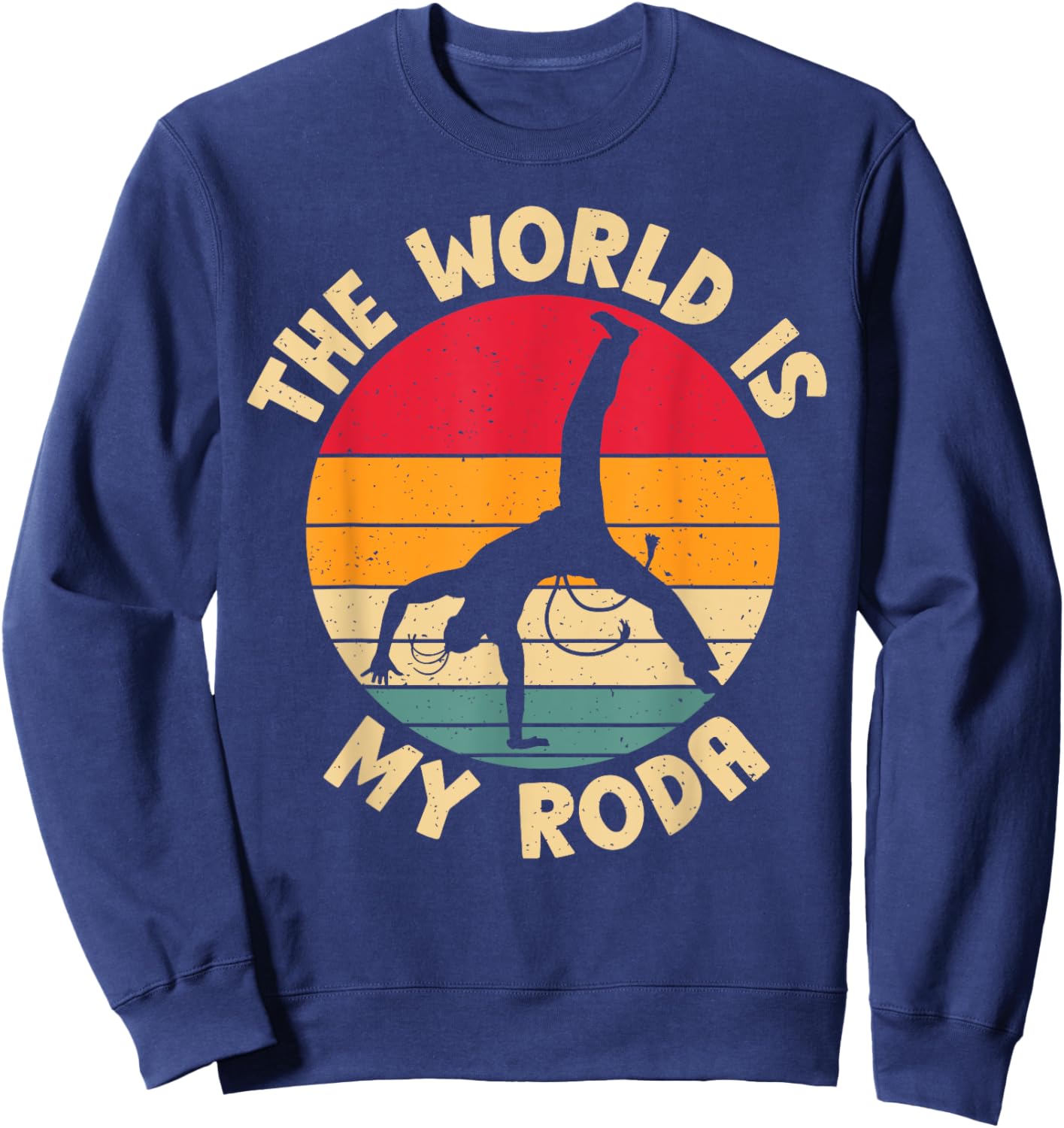 The World is my Roda Capoeira Sweatshirt - Sweatshirt | Navy