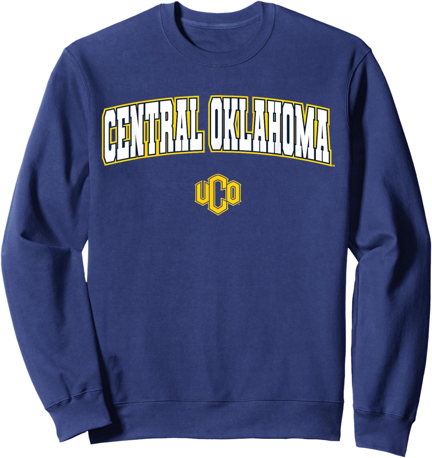 University of Central Oklahoma Bronchos Arch Logo Sweatshirt - Sweatshirt | Navy