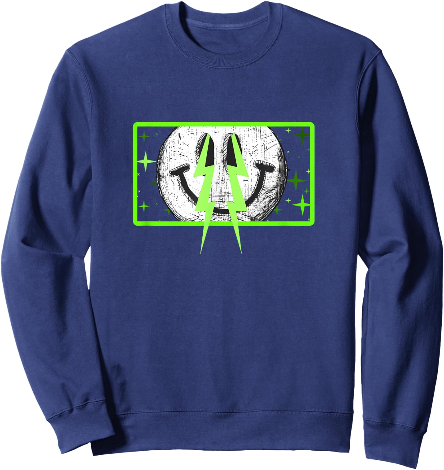 Green Color The Eyes, Chico Green Graphic Sweatshirt - Sweatshirt | Navy