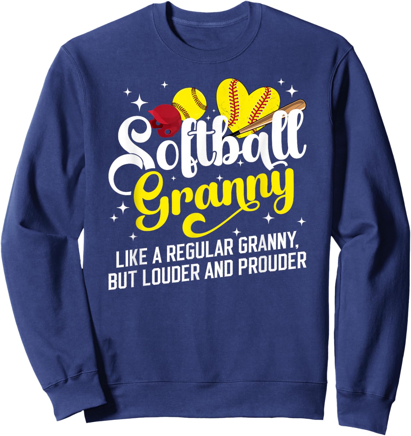 Softball Granny Of A Softball Player Granny Definition Sweatshirt - Sweatshirt | Navy