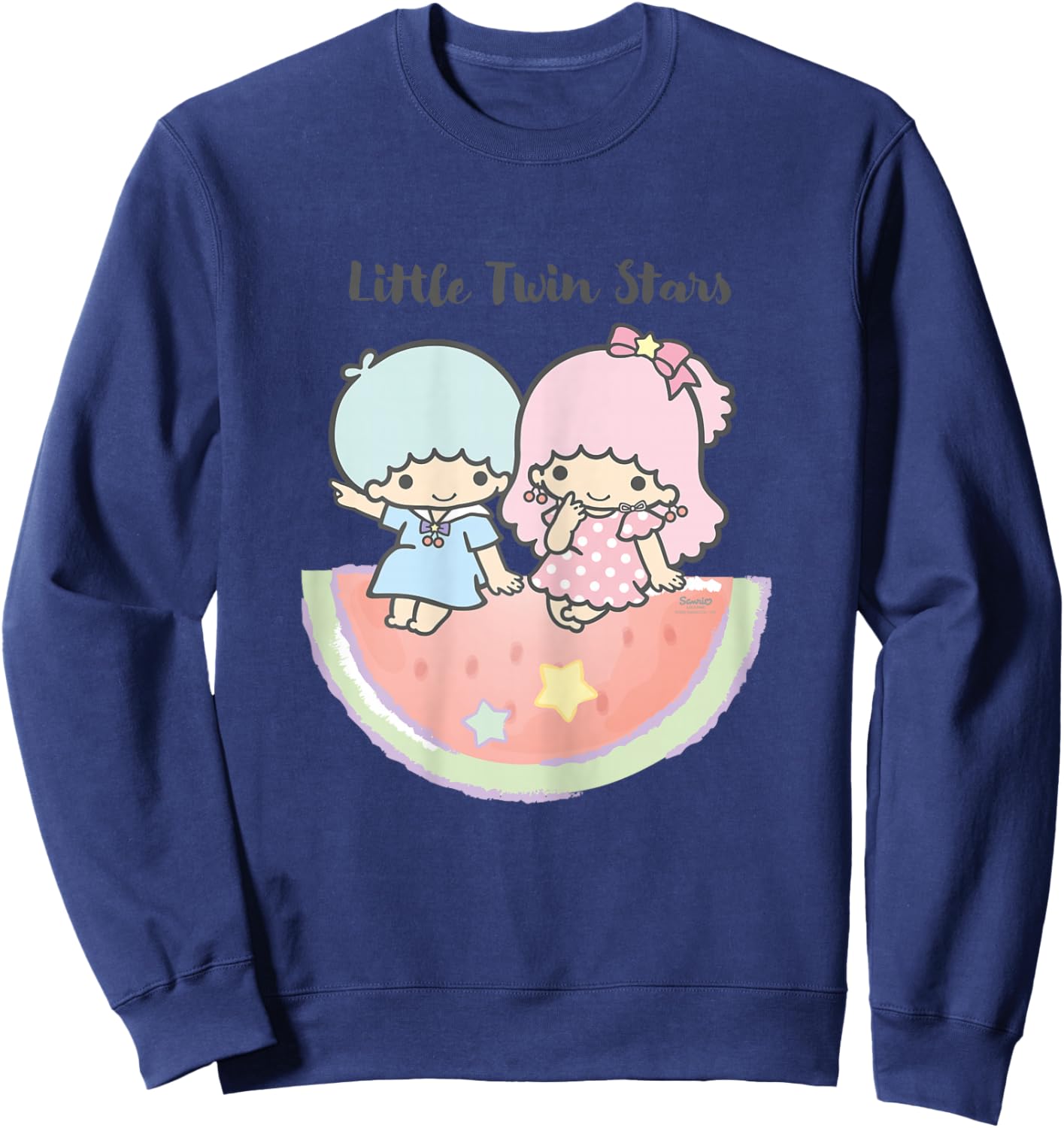 Hello Kitty - Little Twin Stars Character Sweatshirt - Sweatshirt | Navy