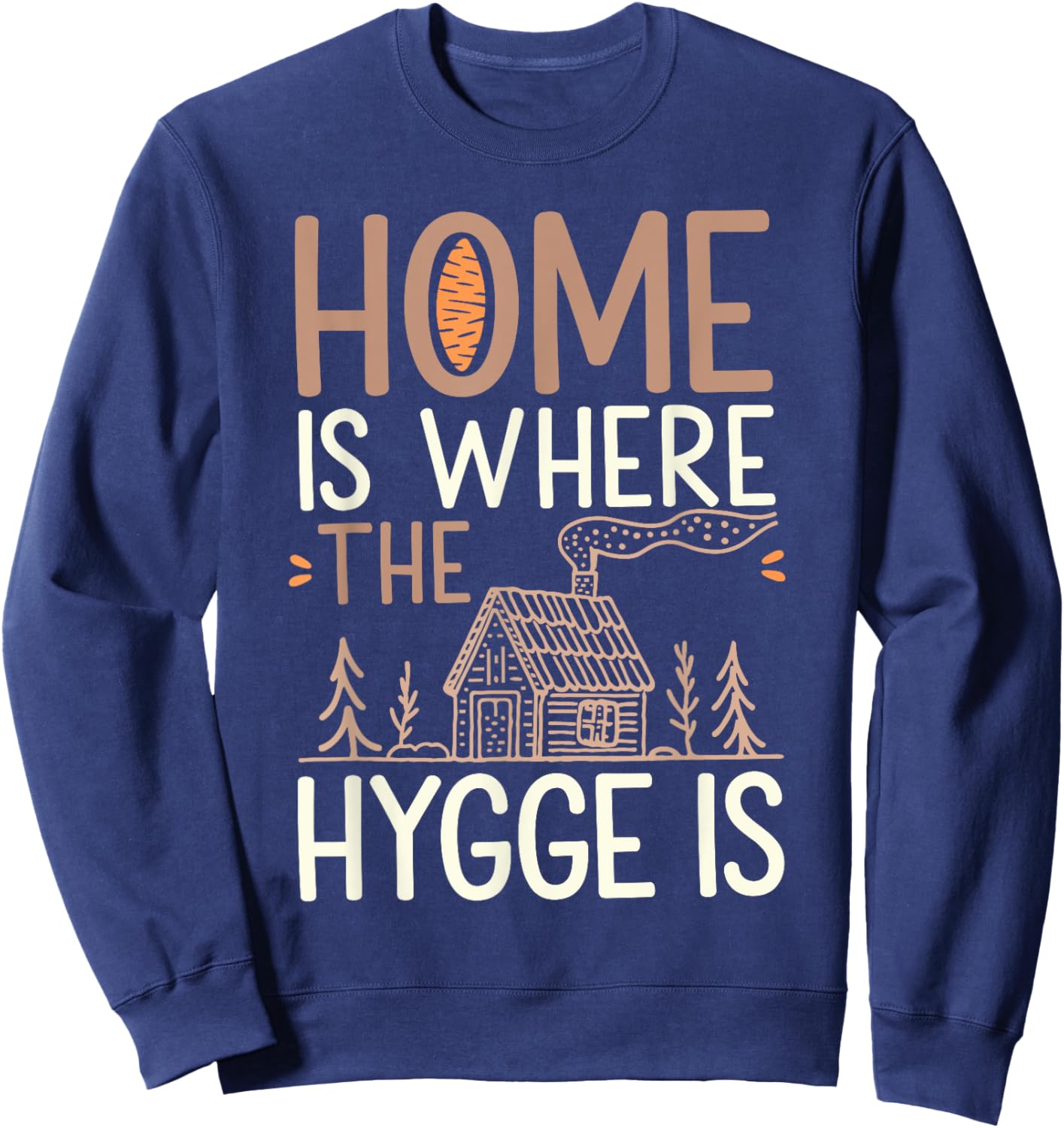 Scandinavian Aesthetics Nordic Design Minimalism Hygge Style Sweatshirt - Sweatshirt | Navy