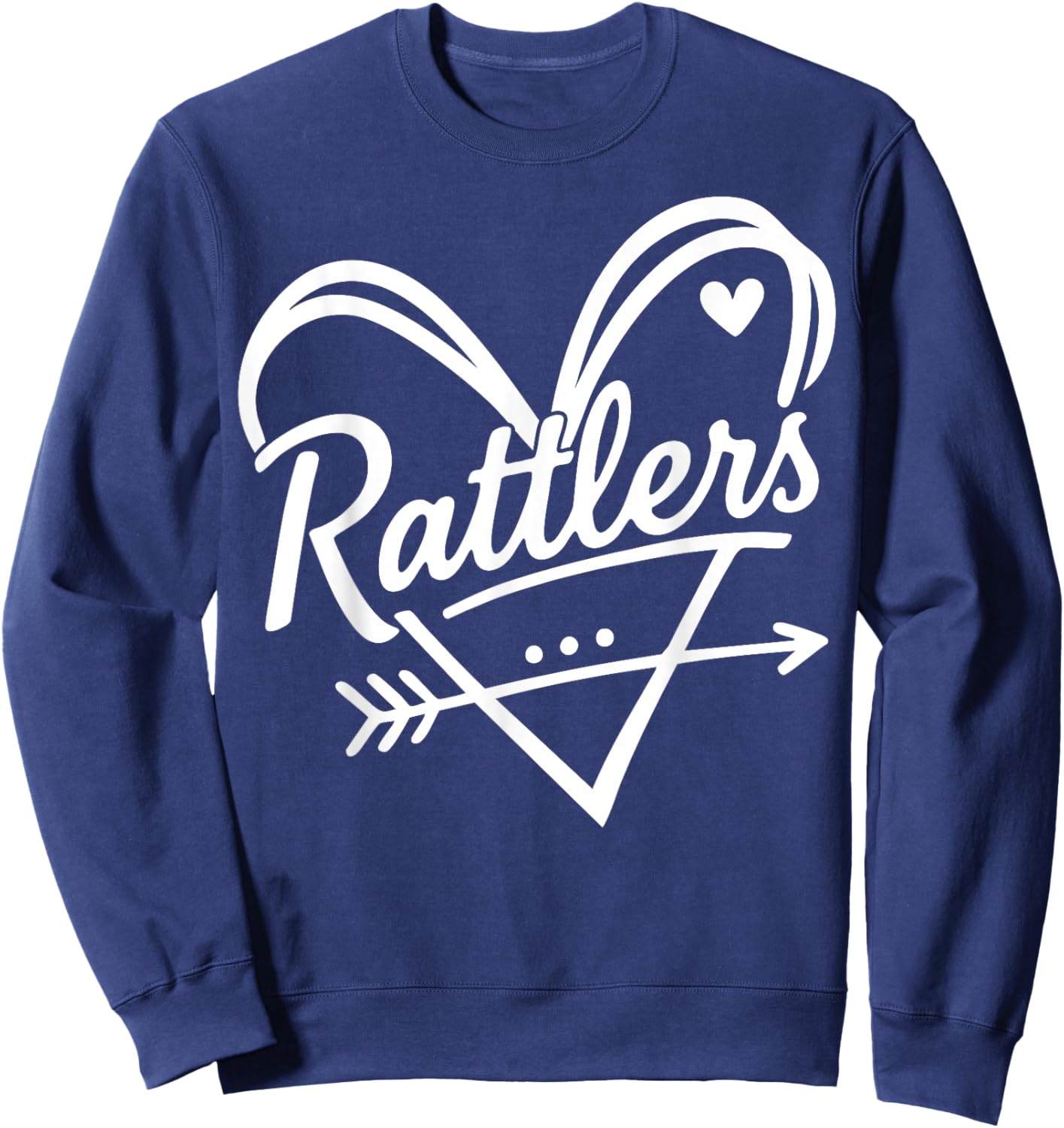 Retro Rattlers Heart Apparel Women Kid Boy Girl Sweatshirt - Sweatshirt | Navy