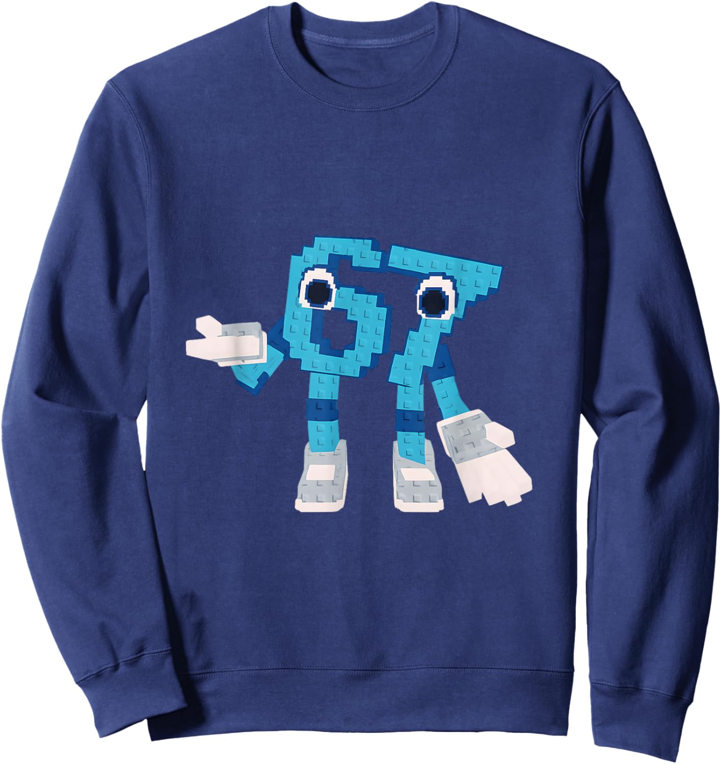 67 Secret Brainrot Italian Steal Six Seven Video game Sweatshirt - Sweatshirt | Navy