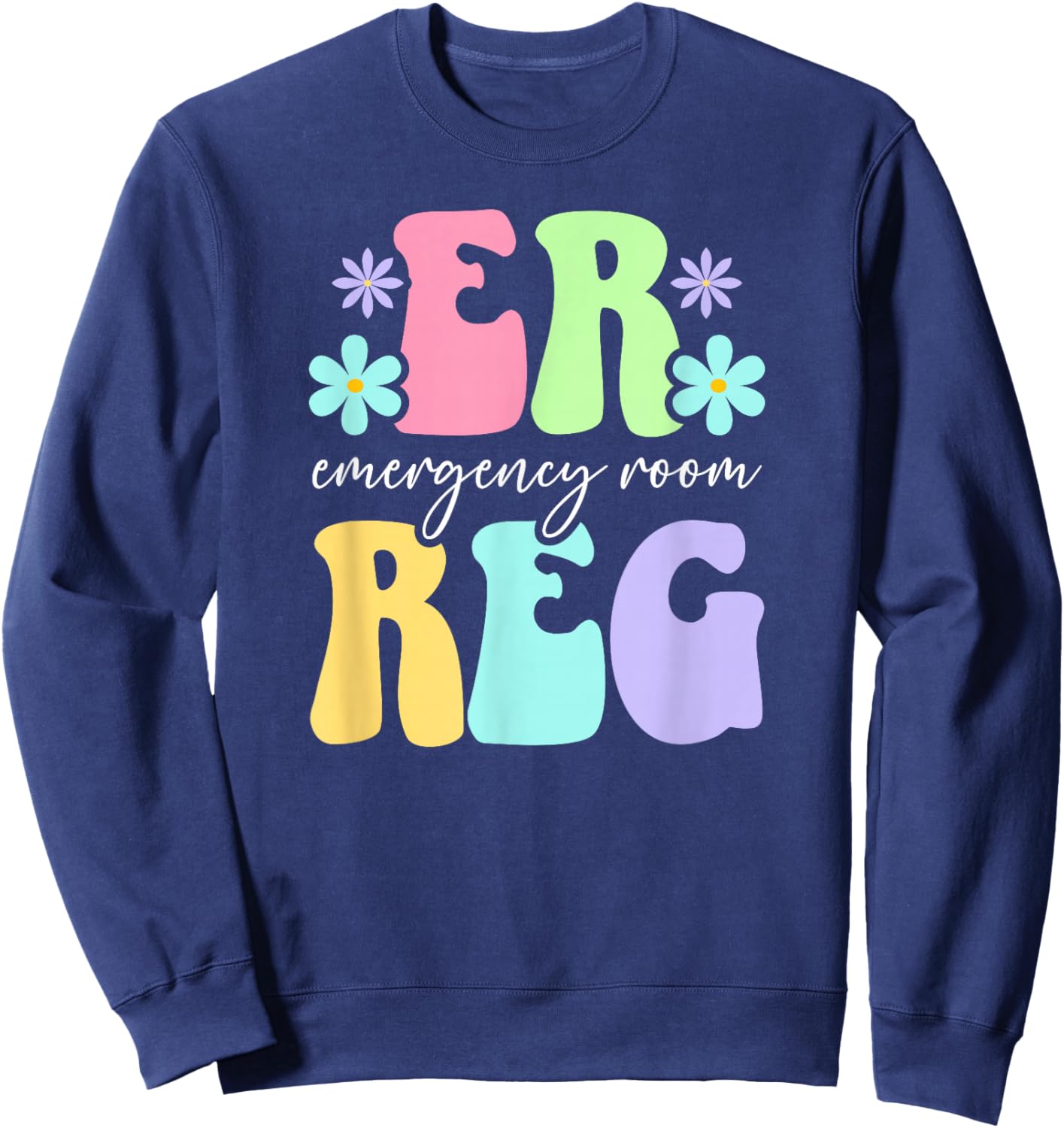 ER Reg Patient Registration Appreciation Patient Registrar Sweatshirt - Sweatshirt | Navy