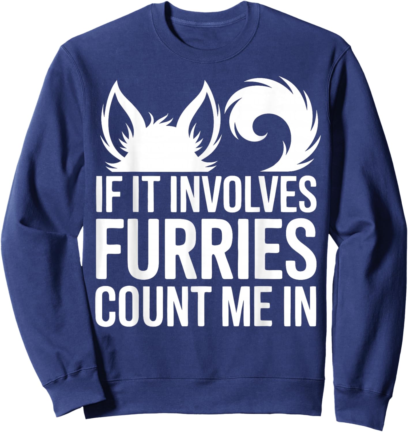 Furry Fandom Animal Fursonas Convention Furries Sweatshirt - Sweatshirt | Navy