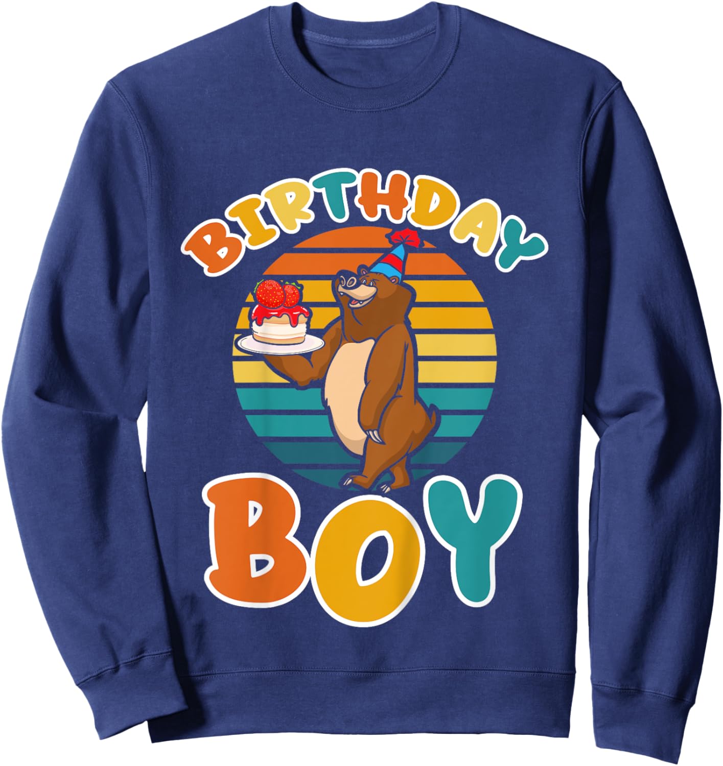 Kids Birthday Boy Lemming Outfit for Gamers and Animal Lovers Sweatshirt - Sweatshirt | Navy