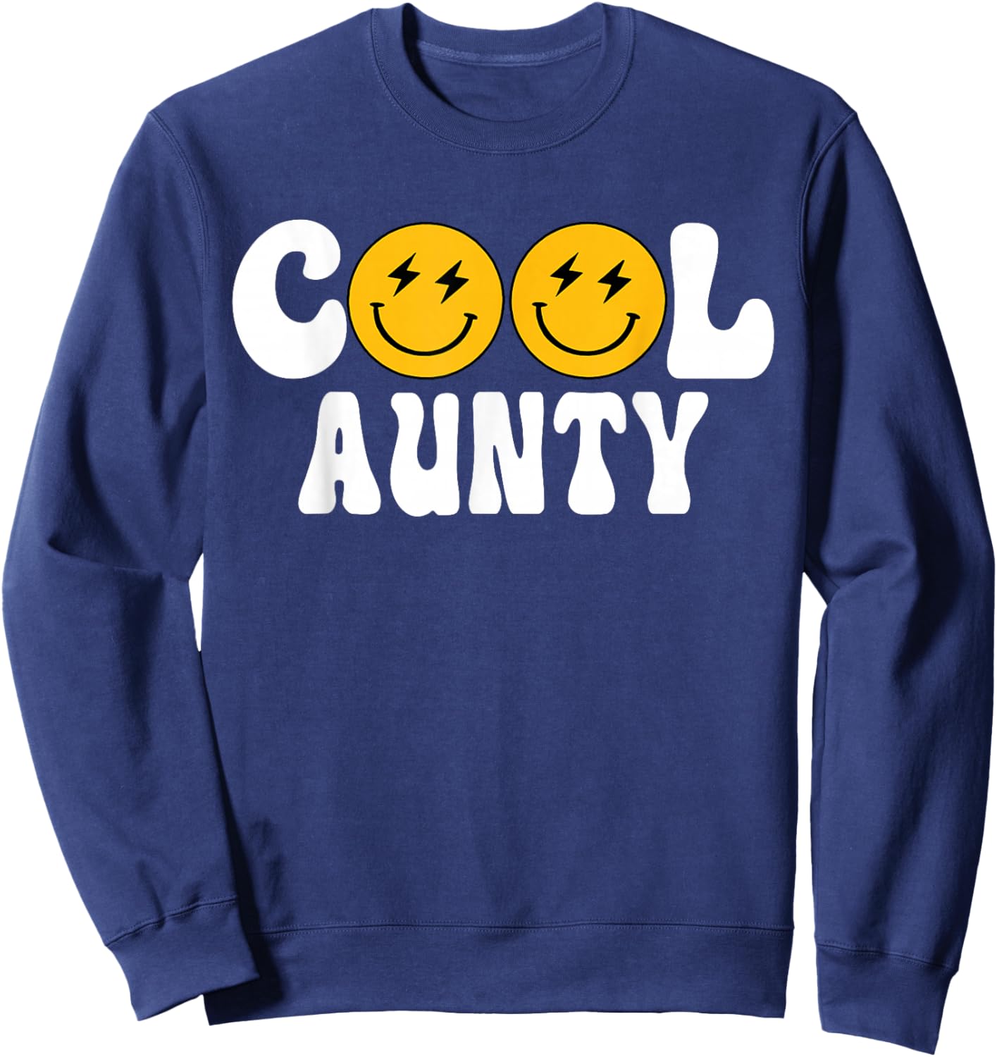 Aunty One Happy Dude Birthday Theme Family Matching Sweatshirt - Sweatshirt | Navy