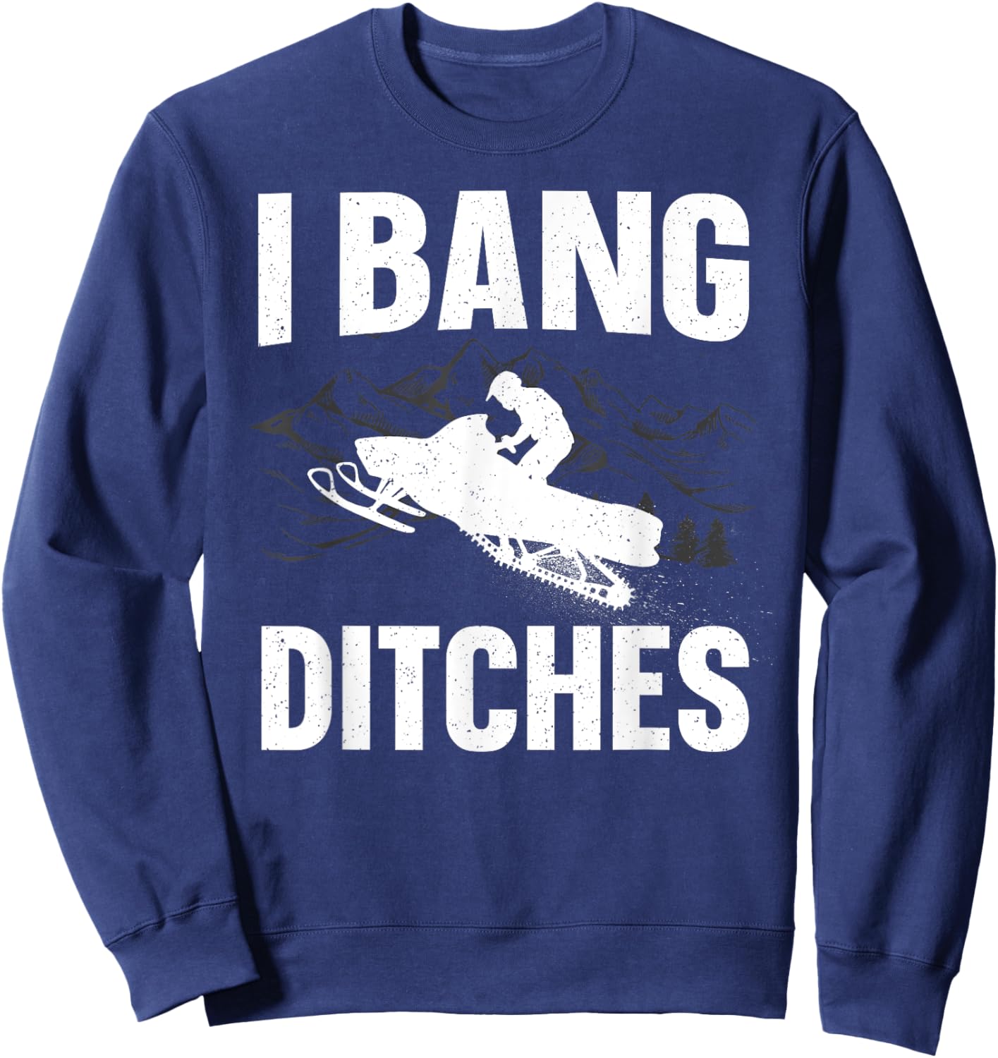 Snowmobile Design Women Snow Mobile Snowmobile Lover Sweatshirt - Sweatshirt | Navy