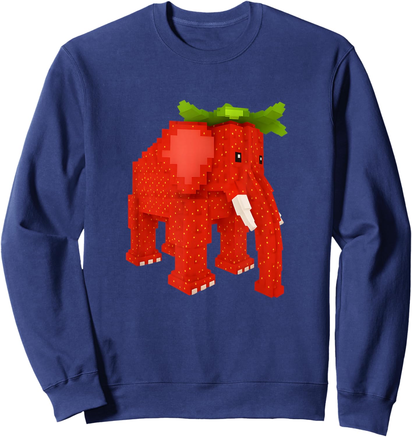 Strawberry Elephant Steal Brainrot Secret Rare video game Sweatshirt - Sweatshirt | Navy